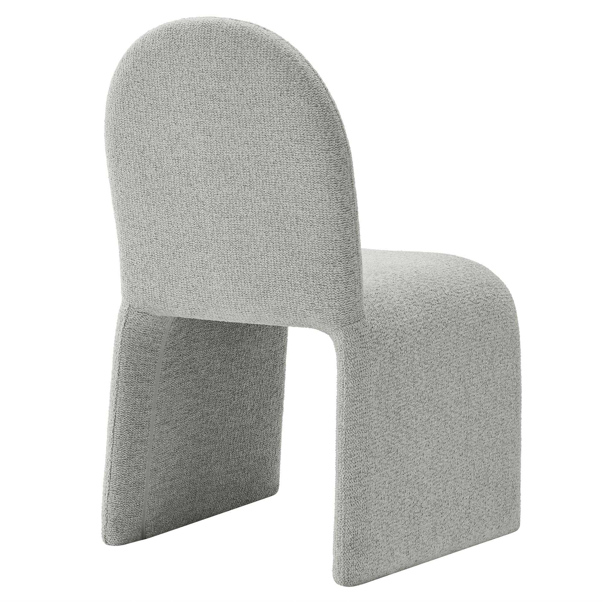 Junia Boucle Upholstered Arch Armless Dining Chair by Modway - Image 13