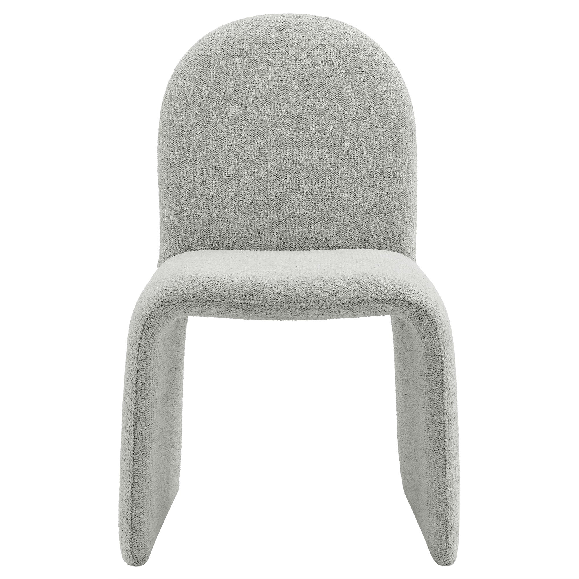 Junia Boucle Upholstered Arch Armless Dining Chair by Modway - Image 14