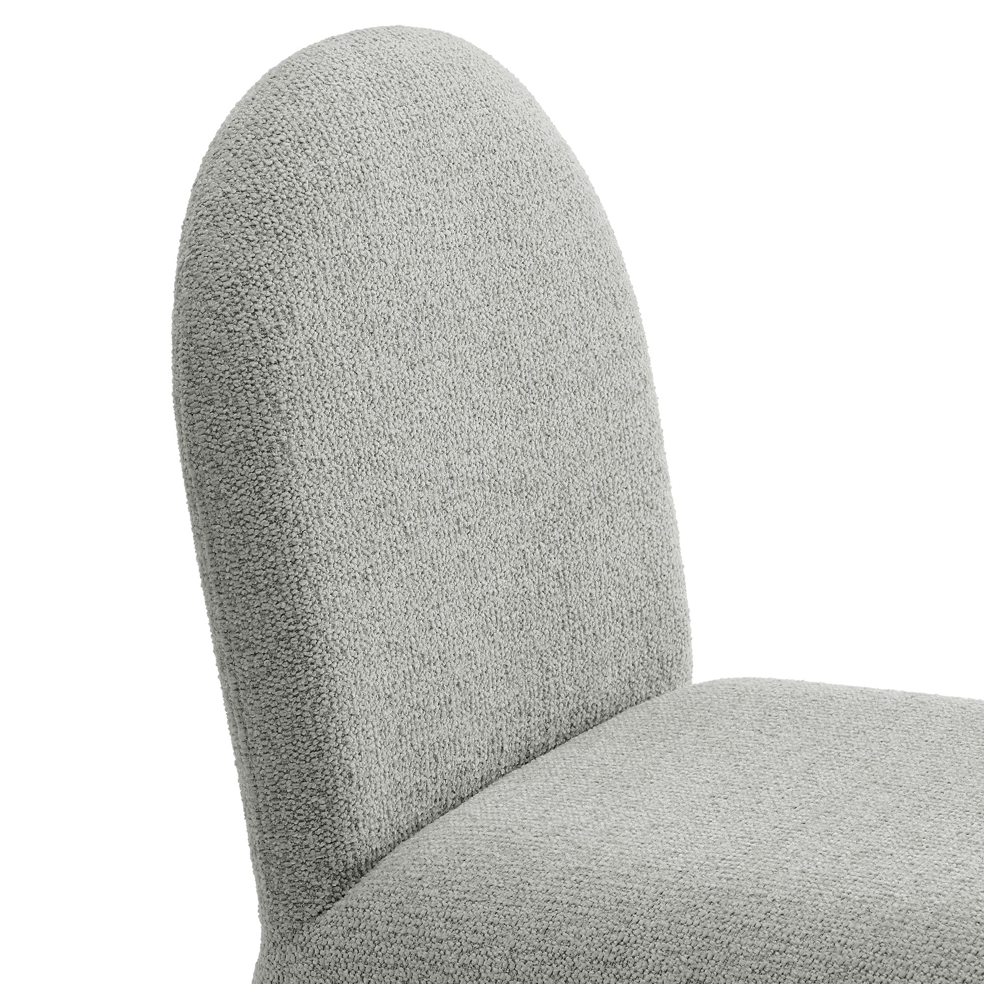 Junia Boucle Upholstered Arch Armless Dining Chair by Modway - Image 15