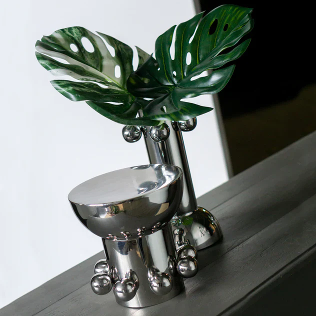 Juno 8.3"H Sculpture Vase By Gold Leaf Design Group - Image 5