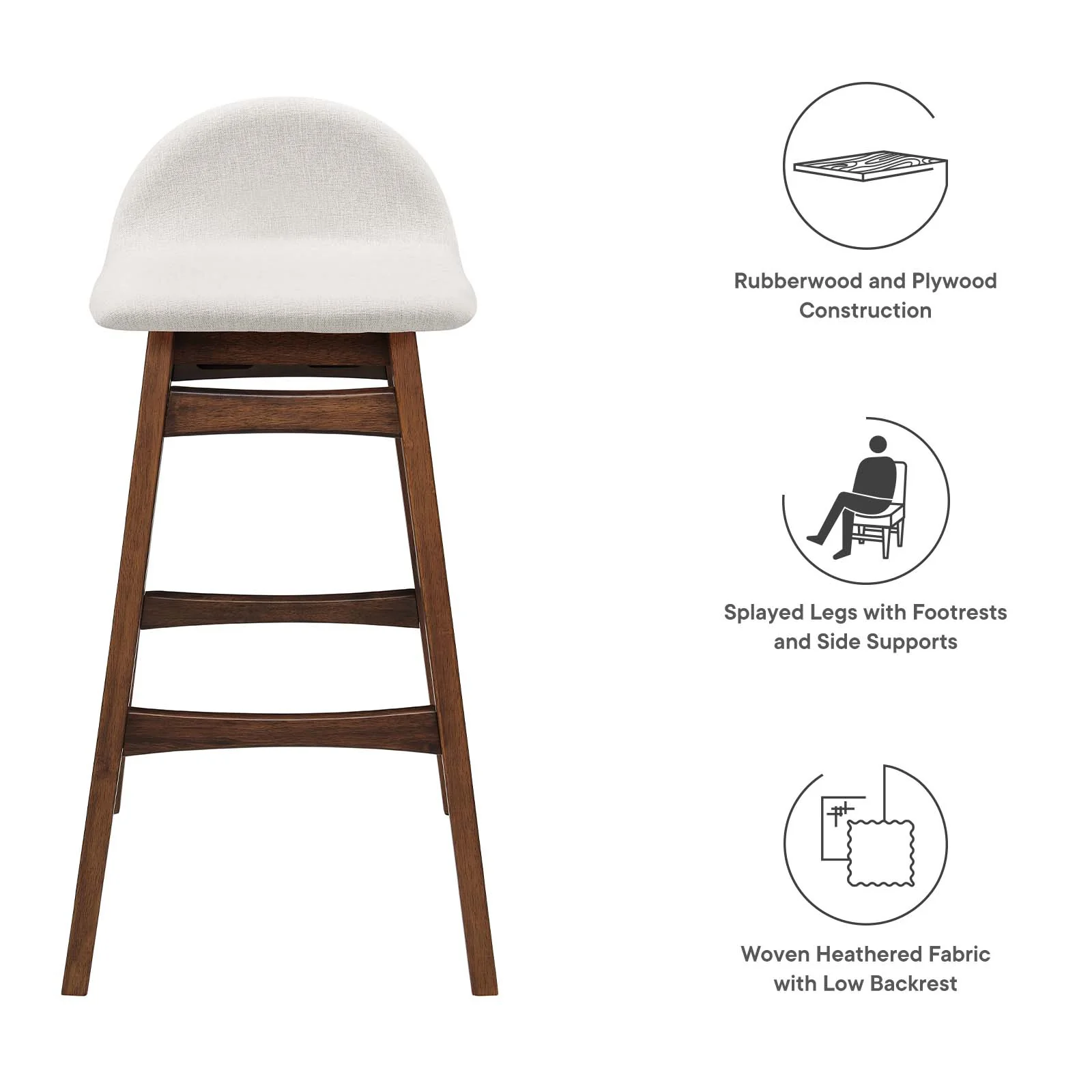Juno Wood Bar Stool - Set of 2 By Modway - EEI-6553 - Image 15