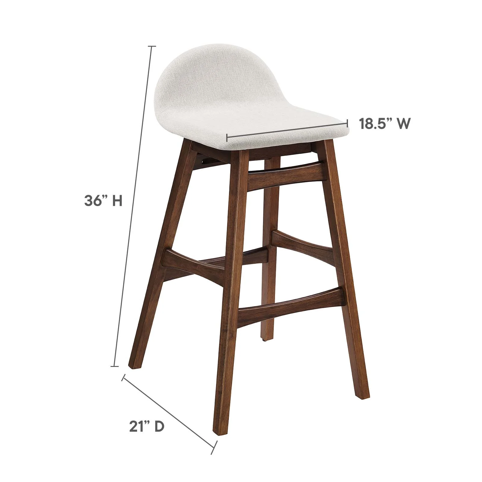 Juno Wood Bar Stool - Set of 2 By Modway - EEI-6553 - Image 16