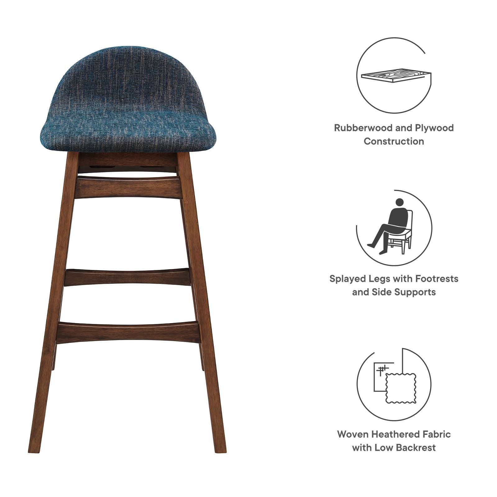 Juno Wood Bar Stool - Set of 2 By Modway - EEI-6553 - Image 6