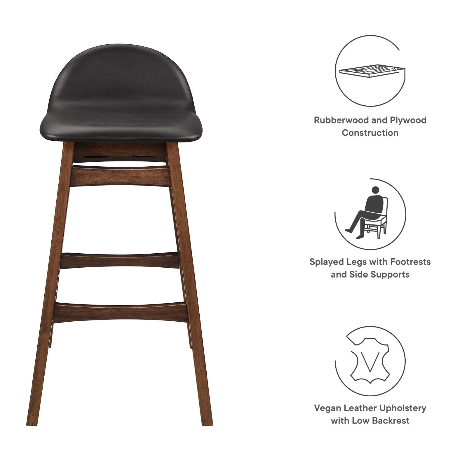 Juno Wood Bar Stool - Set of 2 By Modway - EEI-6554 - Image 7