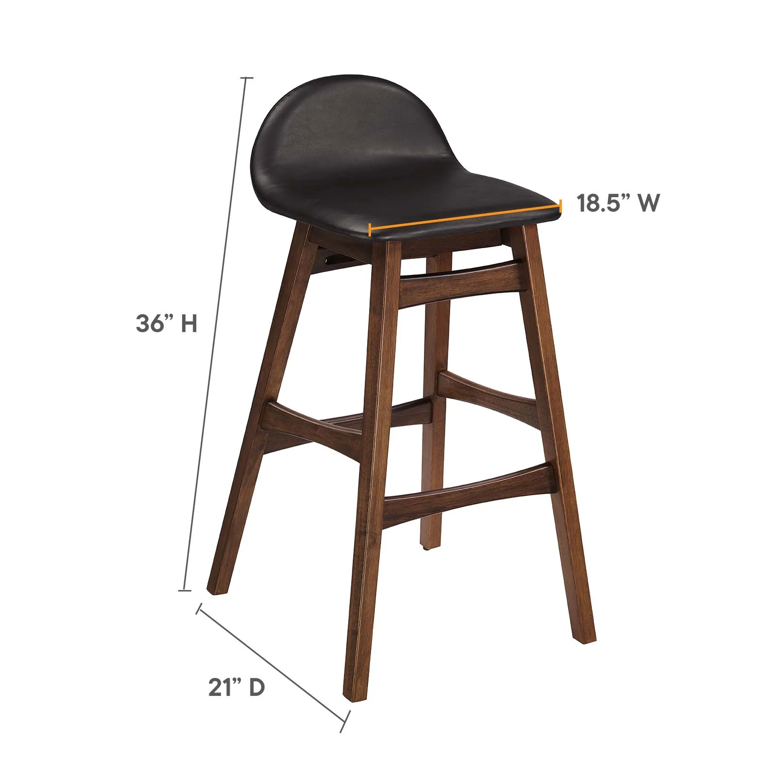 Juno Wood Bar Stool - Set of 2 By Modway - EEI-6554 - Image 8