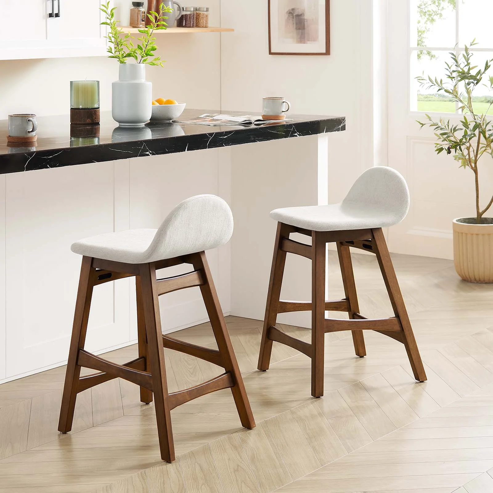 Juno Wood Counter Stool - Set of 2 By Modway - EEI-6555 - Image 11
