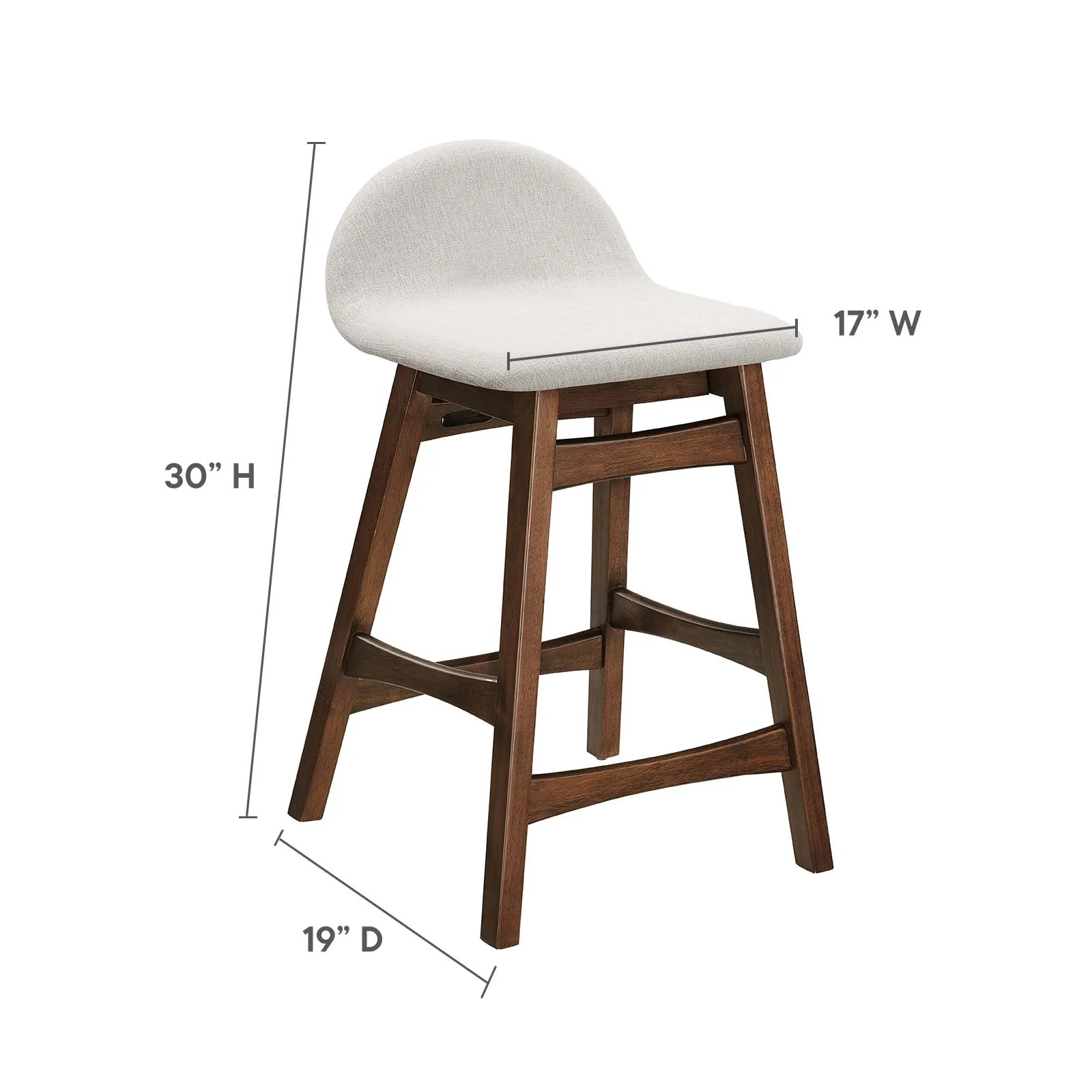 Juno Wood Counter Stool - Set of 2 By Modway - EEI-6555 - Image 17