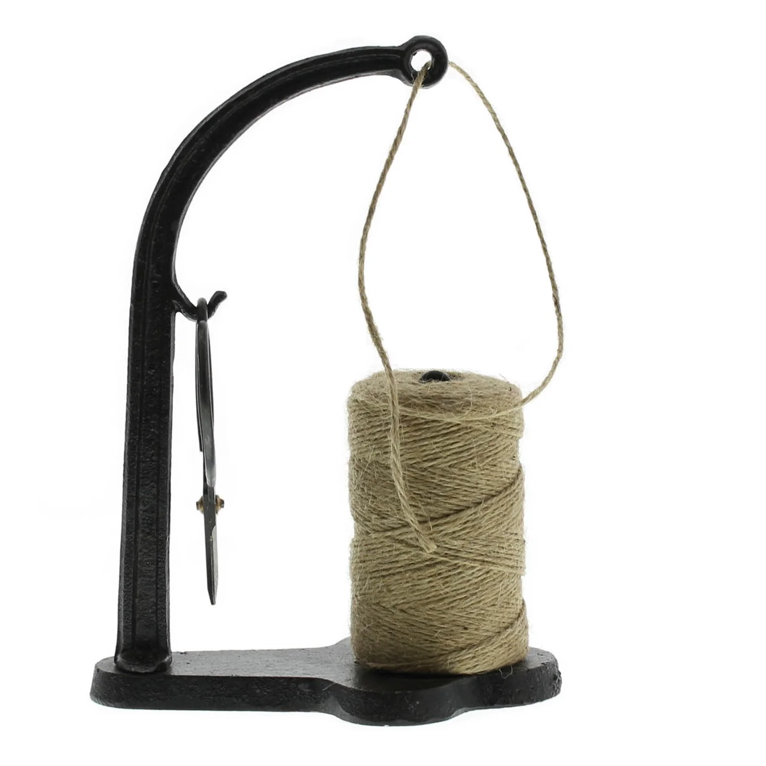 Jute Dispenser - Cast Iron - Antique Black Set Of 2 By HomArt - Image 3