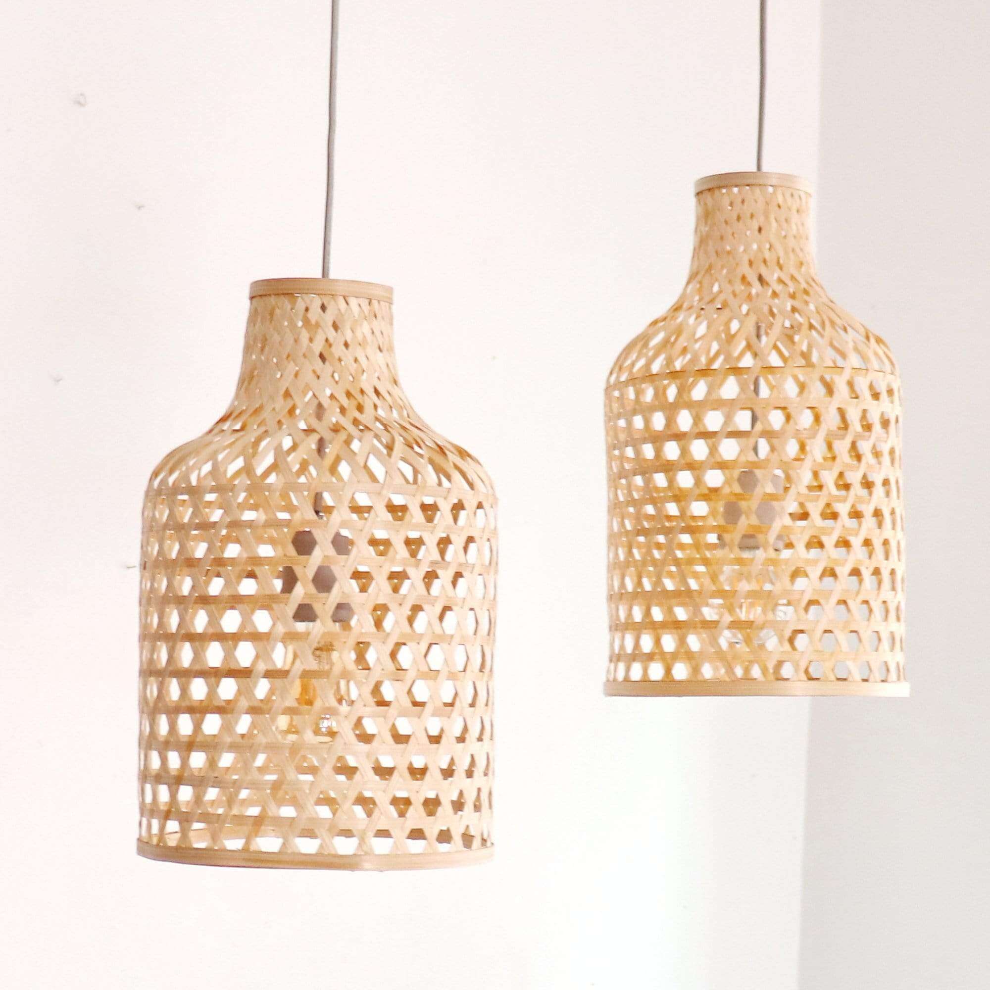 Ka Nok Jun - Bamboo Small Pendant Light By Thaihome - Image 2