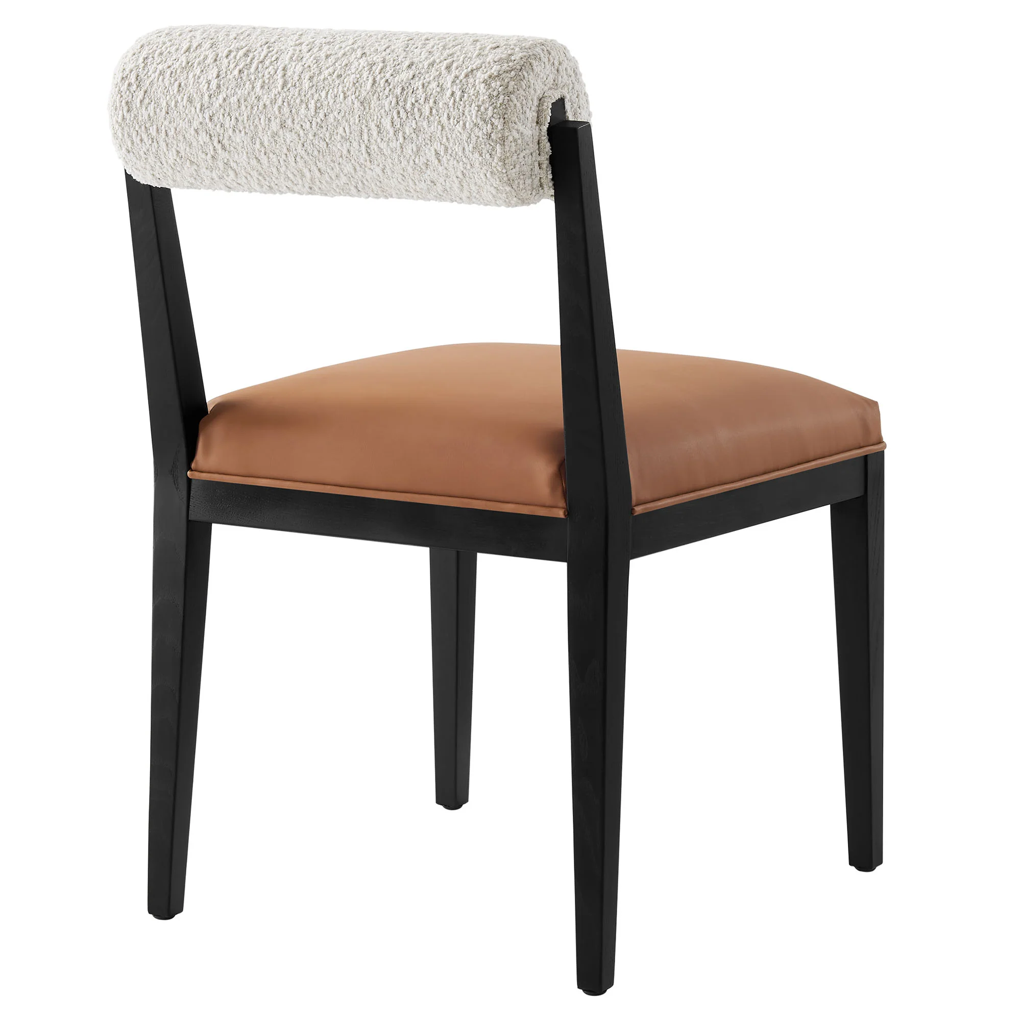 Kai Boucle and Vegan Leather Dining Chair by Modway - Image 4