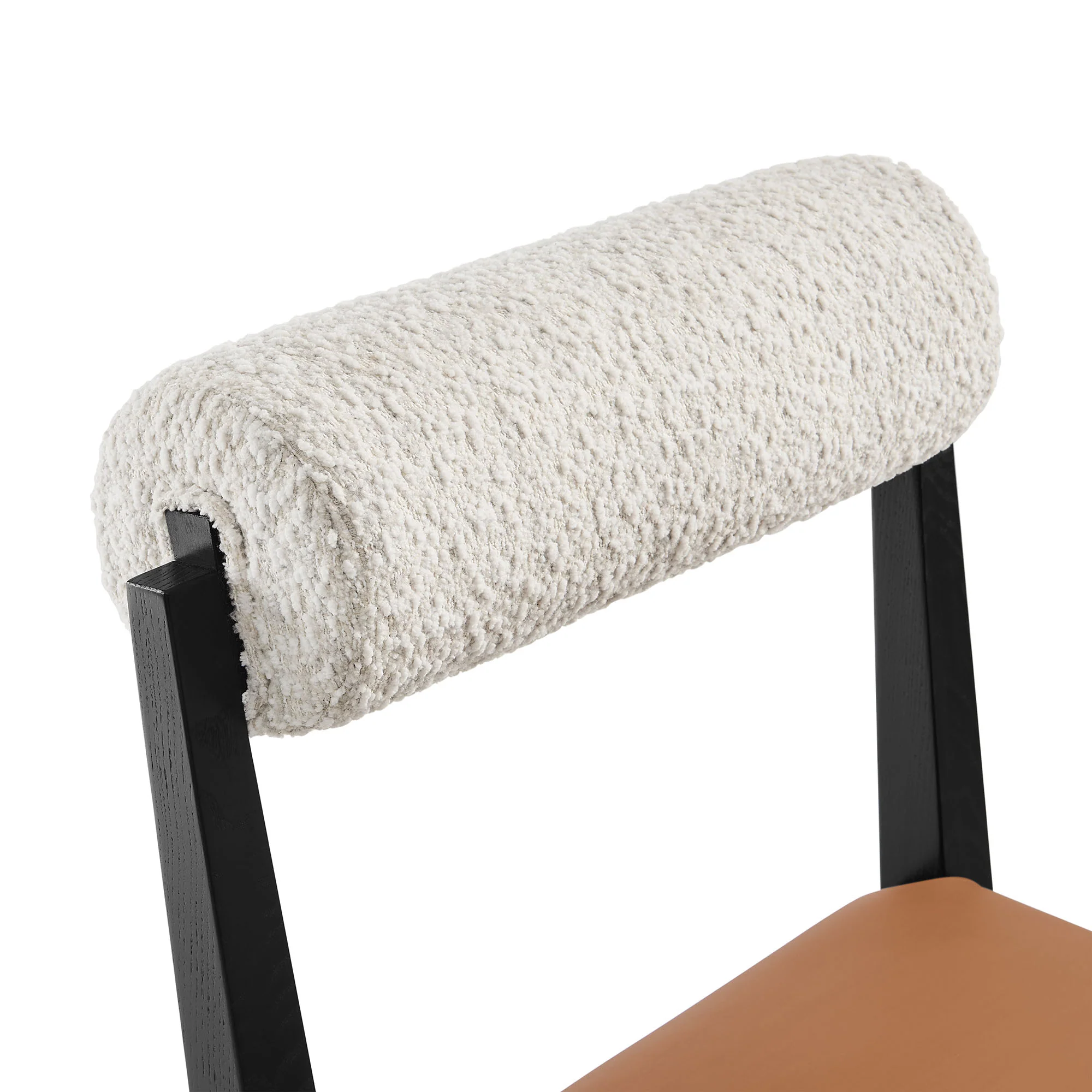Kai Boucle and Vegan Leather Dining Chair by Modway - Image 6
