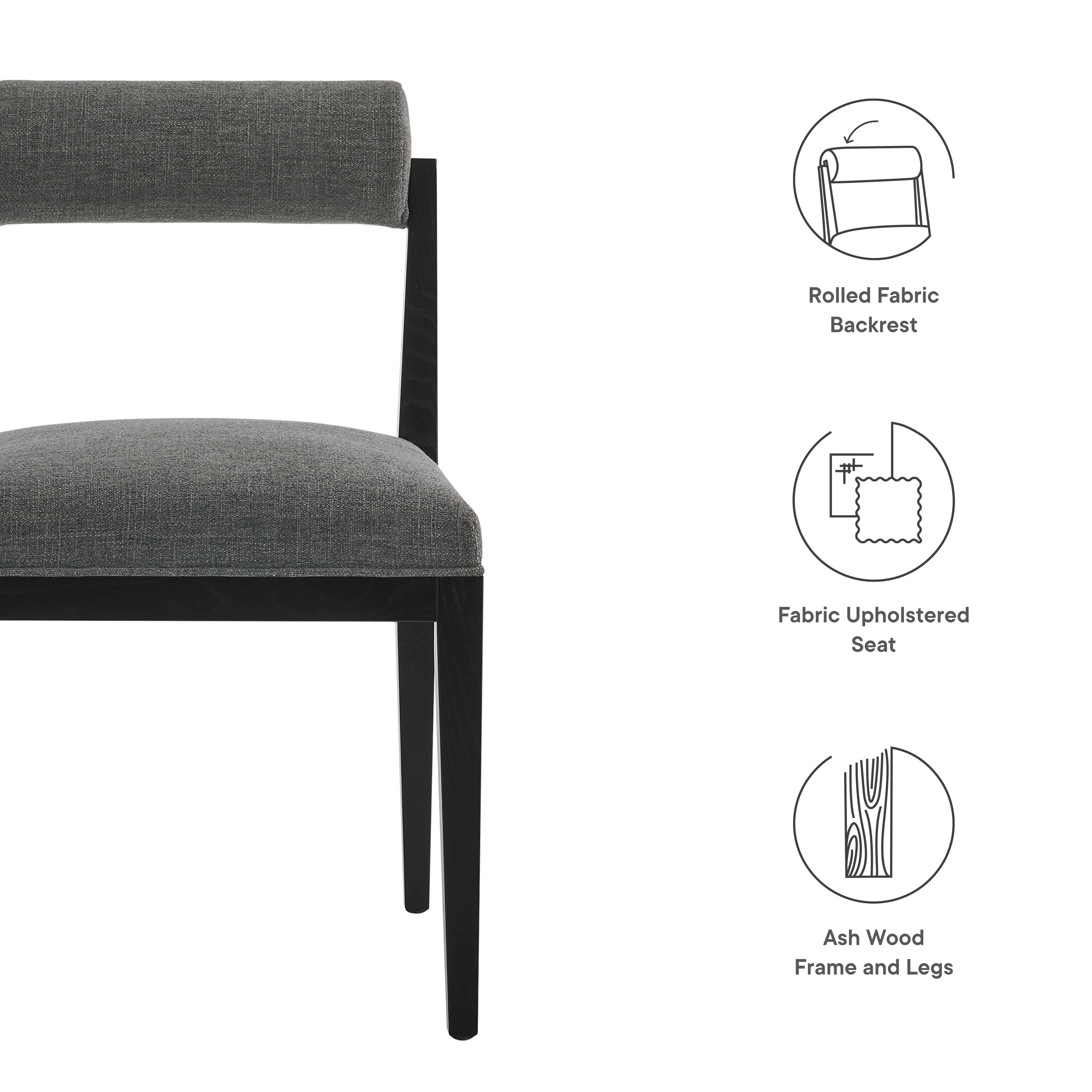 Kai Fabric Dining Chair by Modway - Image 8