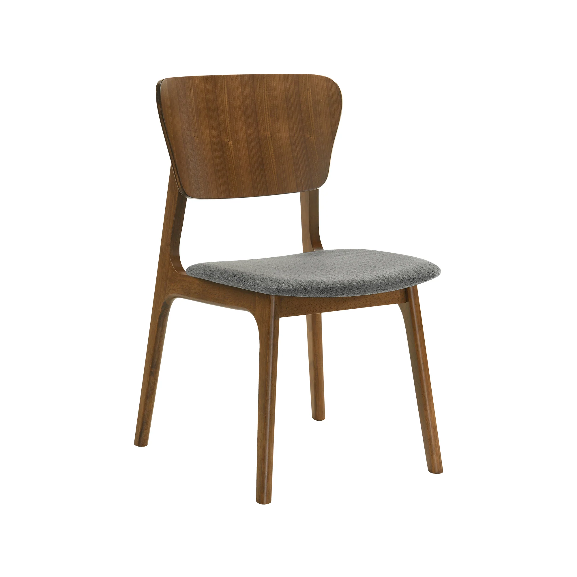 Kalia 5 Piece Wood Dining Set in Walnut Finish with Blue Fabric By Armen Living - Image 14