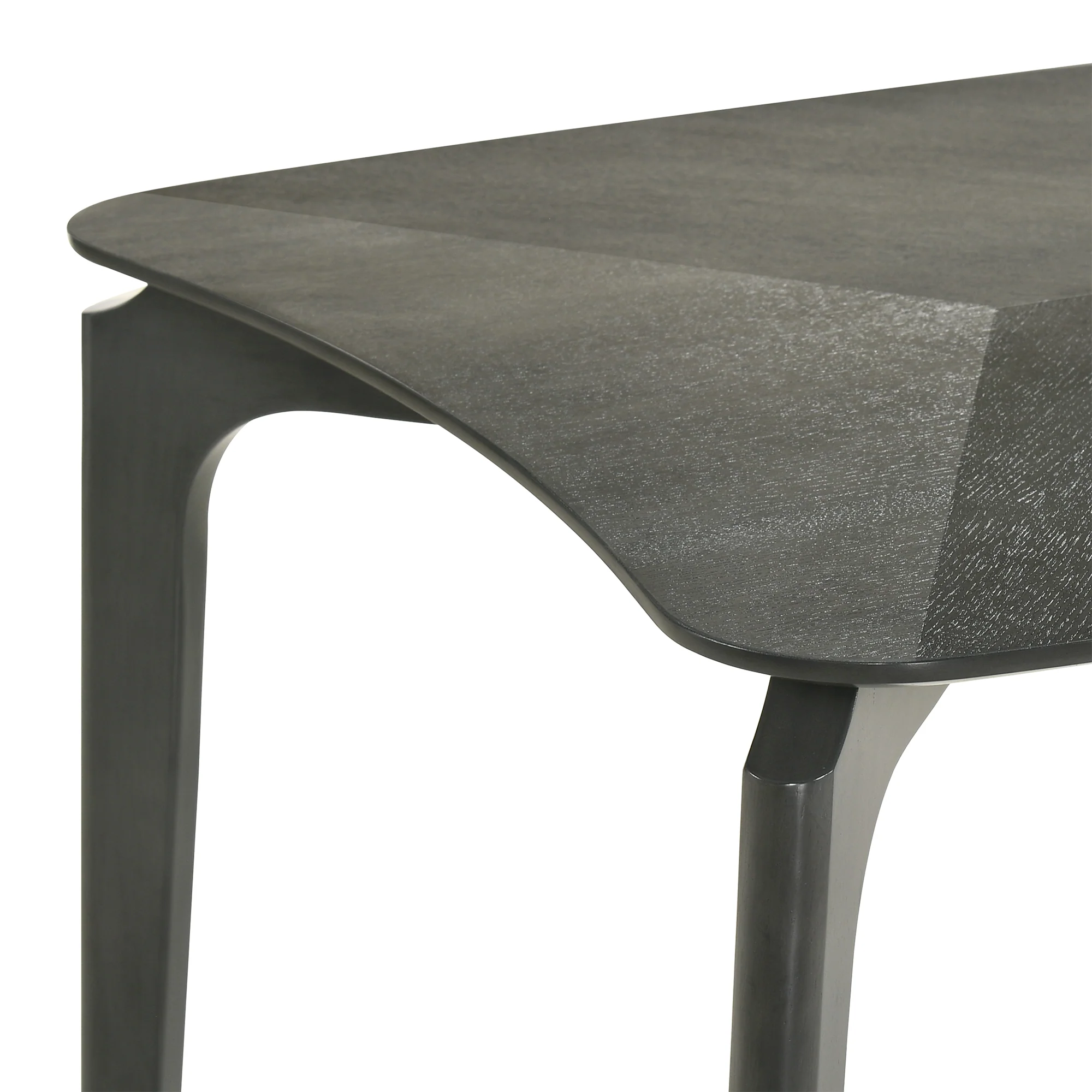 Kalia 7 Piece Wood Dining Set in Gray Finish with Gray Fabric By Armen Living - Image 7
