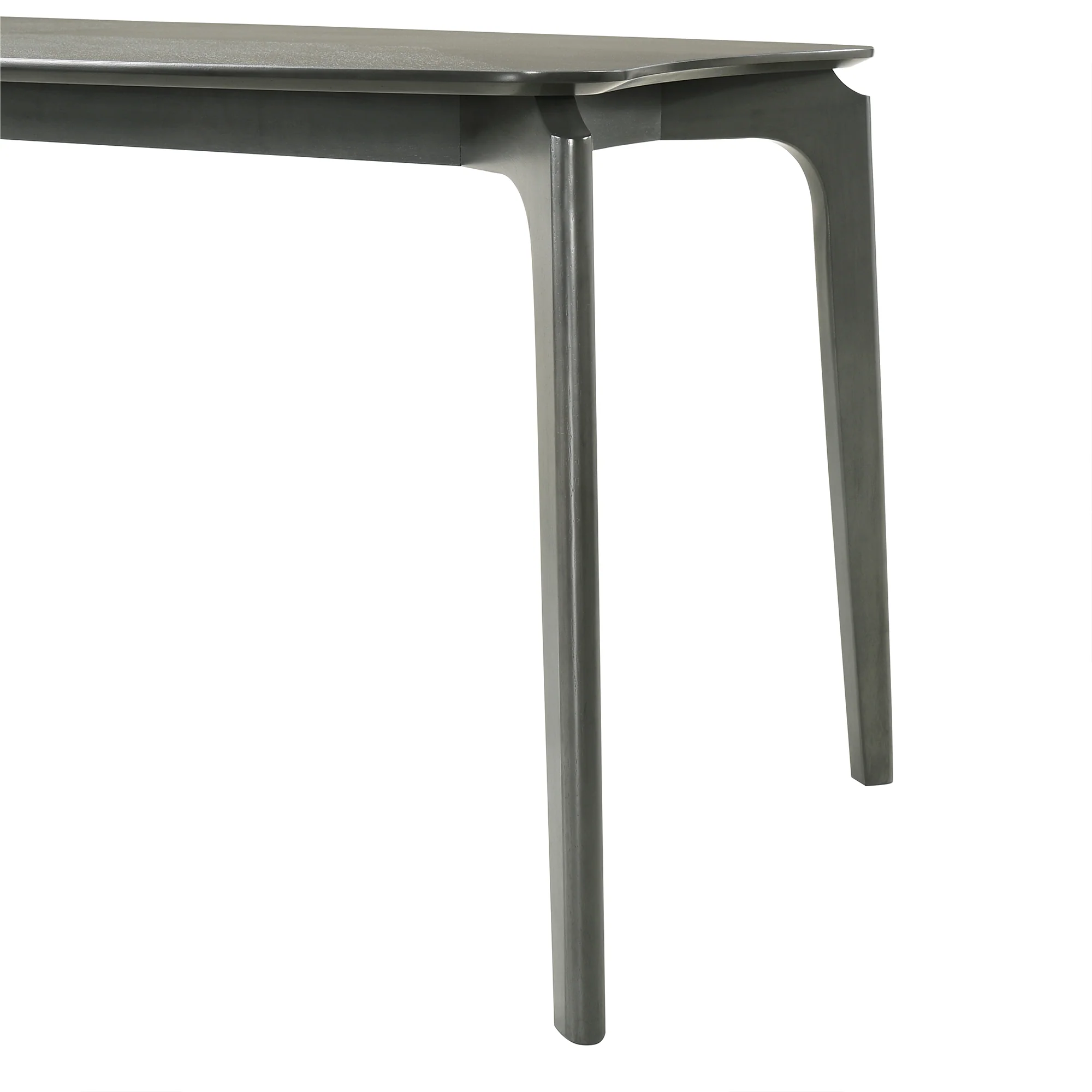Kalia 7 Piece Wood Dining Set in Gray Finish with Gray Fabric By Armen Living - Image 8