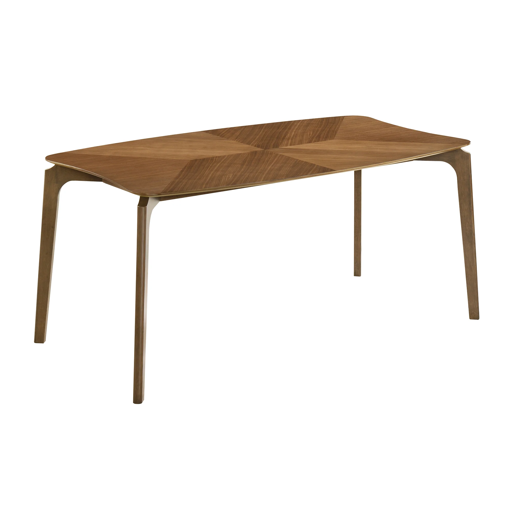 Kalia 7 Piece Wood Dining Set in Walnut Finish with Blue Fabric By Armen Living - Image 27