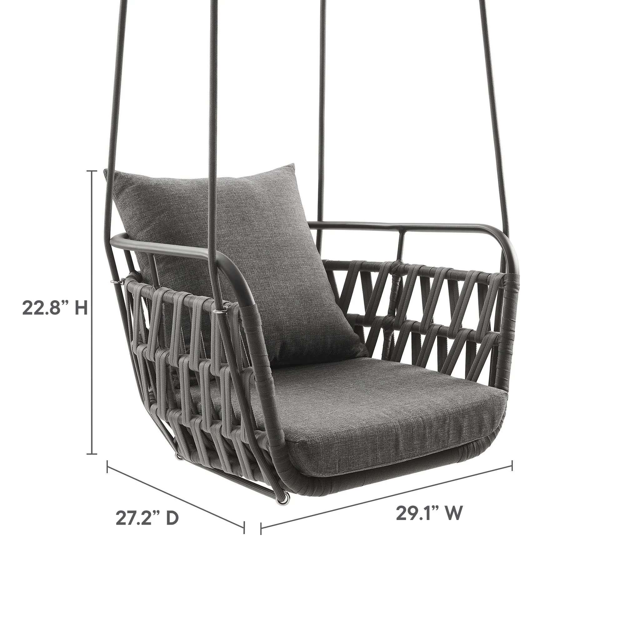 Kaliah Outdoor Patio Aluminum Swing Chair by Modway - Image 11