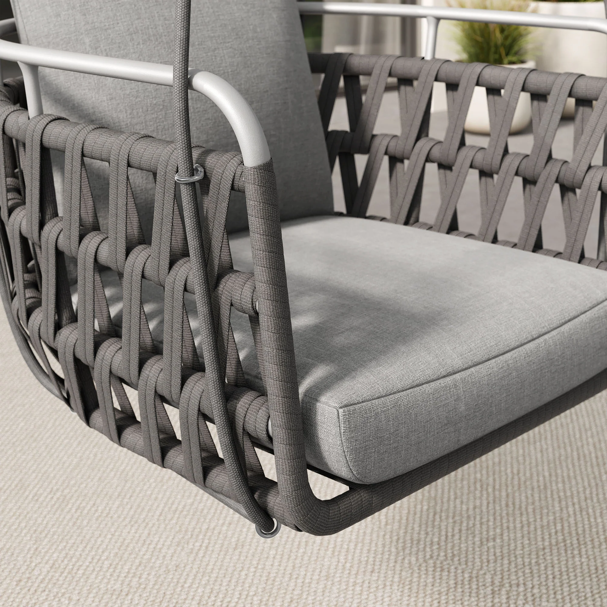 Kaliah Outdoor Patio Aluminum Swing Chair by Modway - Image 19
