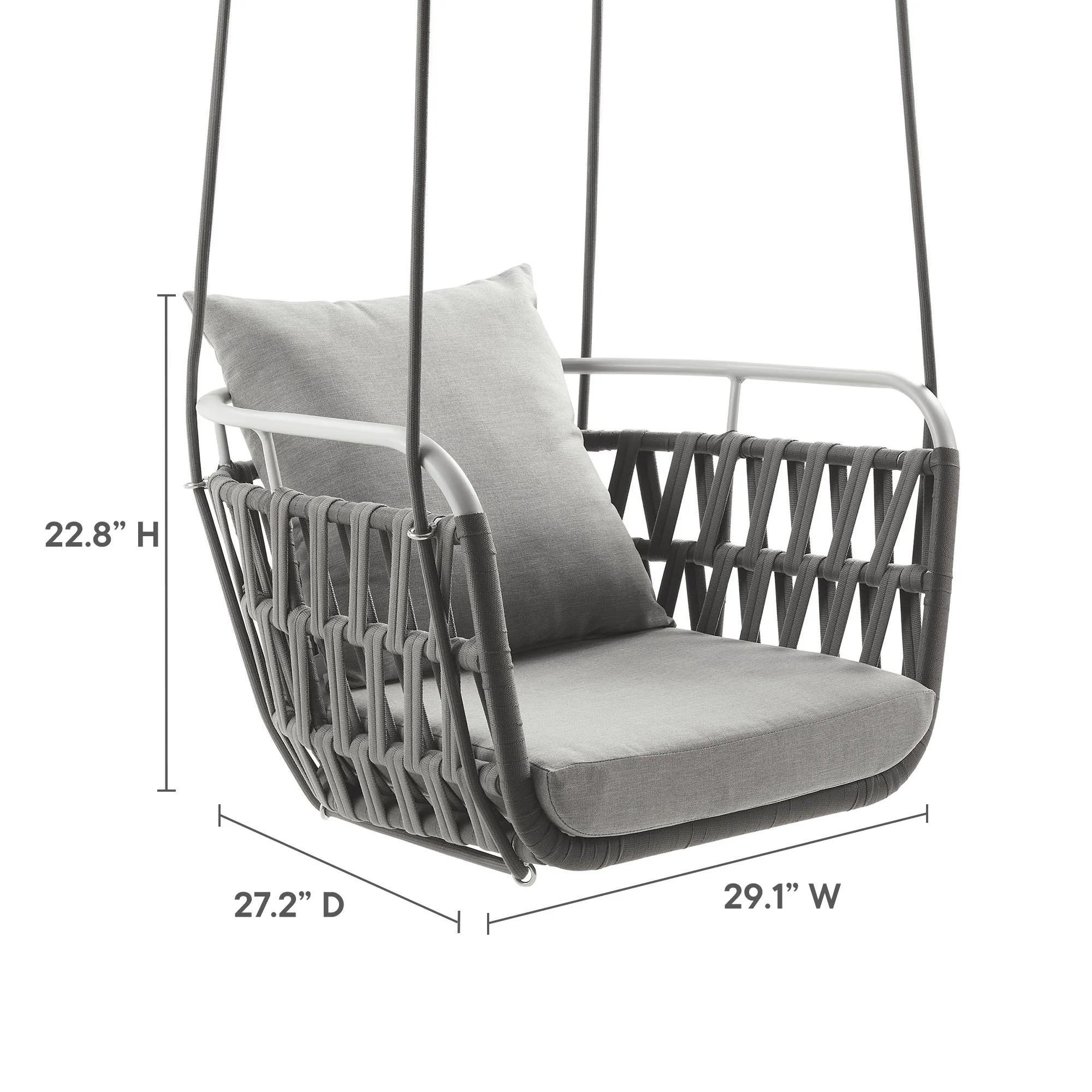 Kaliah Outdoor Patio Aluminum Swing Chair by Modway - Image 22