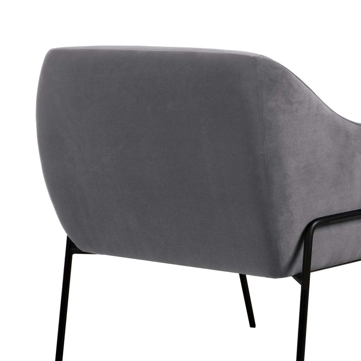 Karen Blue Velvet Modern Accent Chair By Armen Living - Image 12