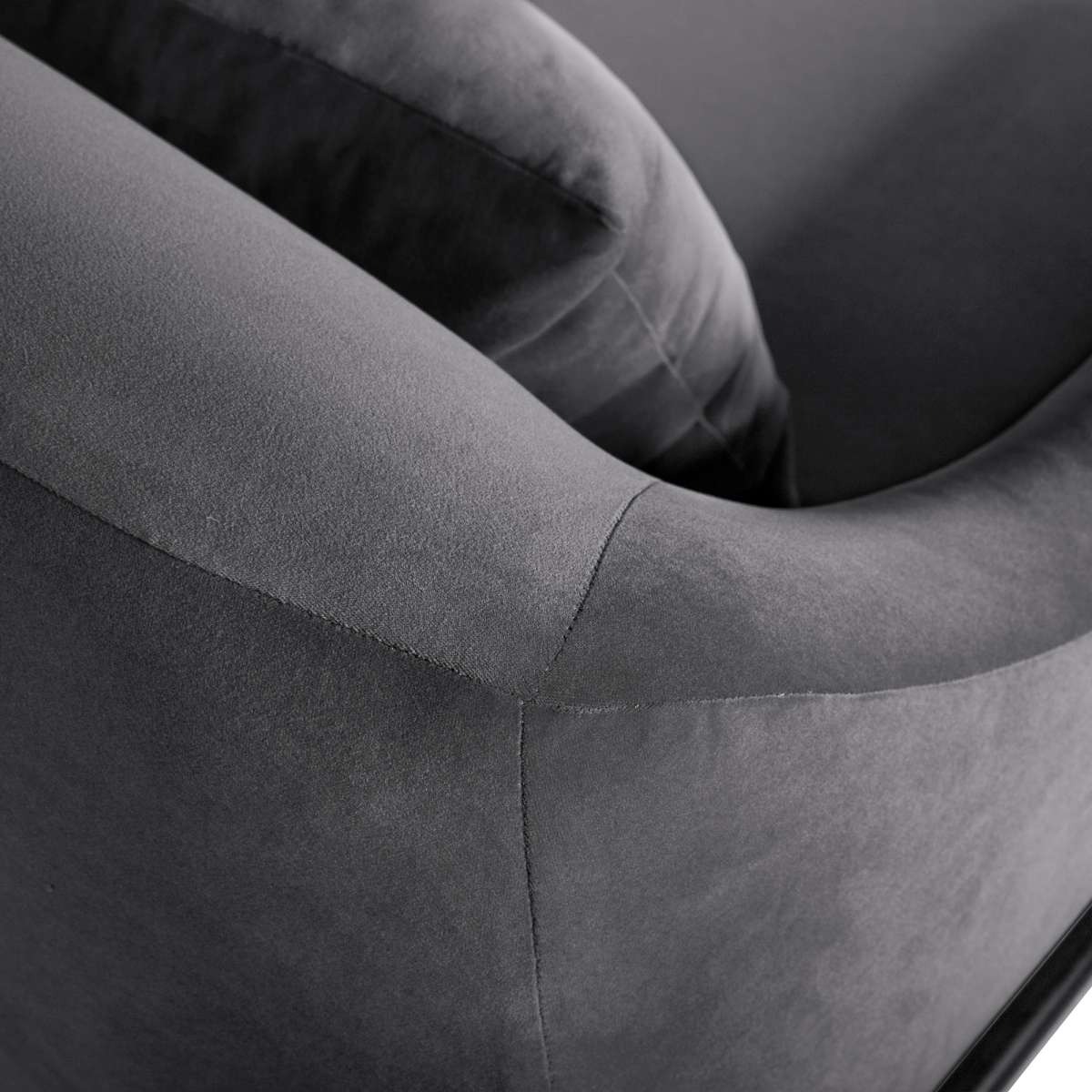 Karen Blue Velvet Modern Accent Chair By Armen Living - Image 14