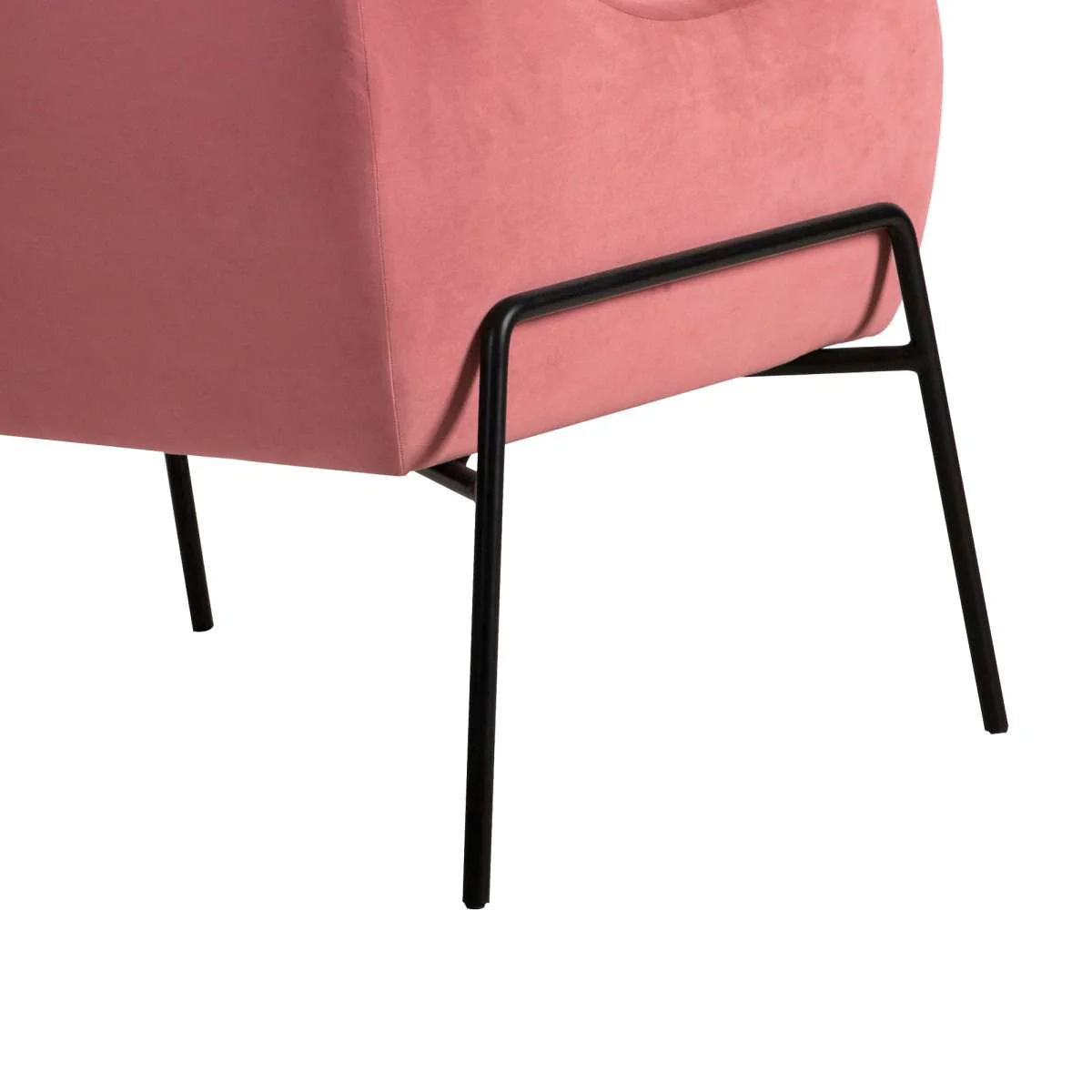 Karen Blue Velvet Modern Accent Chair By Armen Living - Image 20