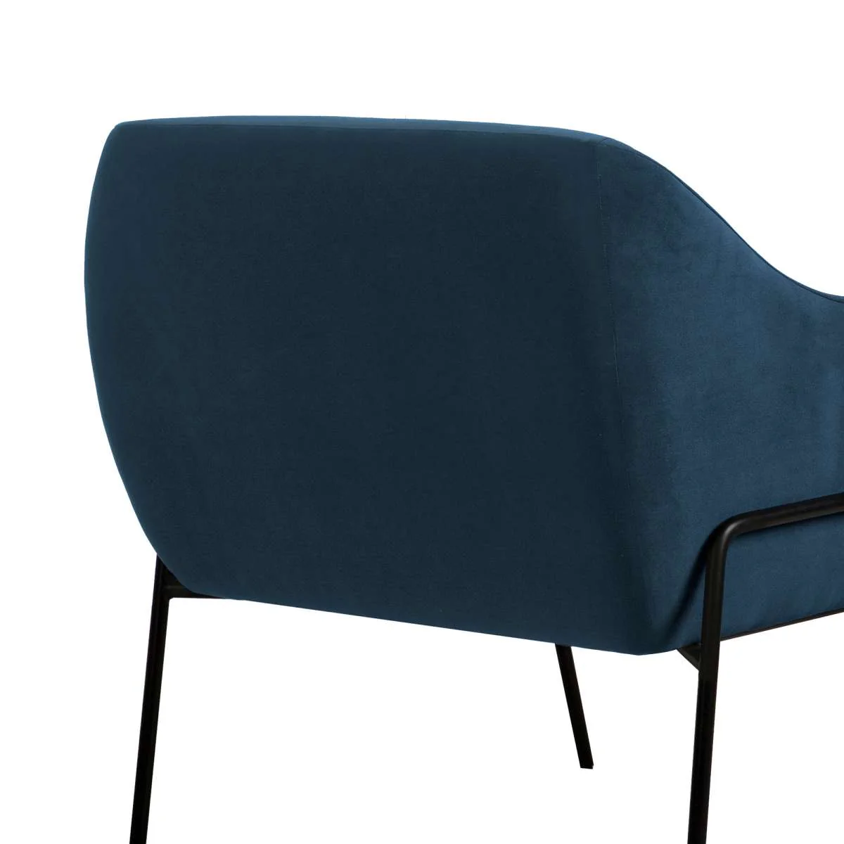 Karen Blue Velvet Modern Accent Chair By Armen Living - Image 5