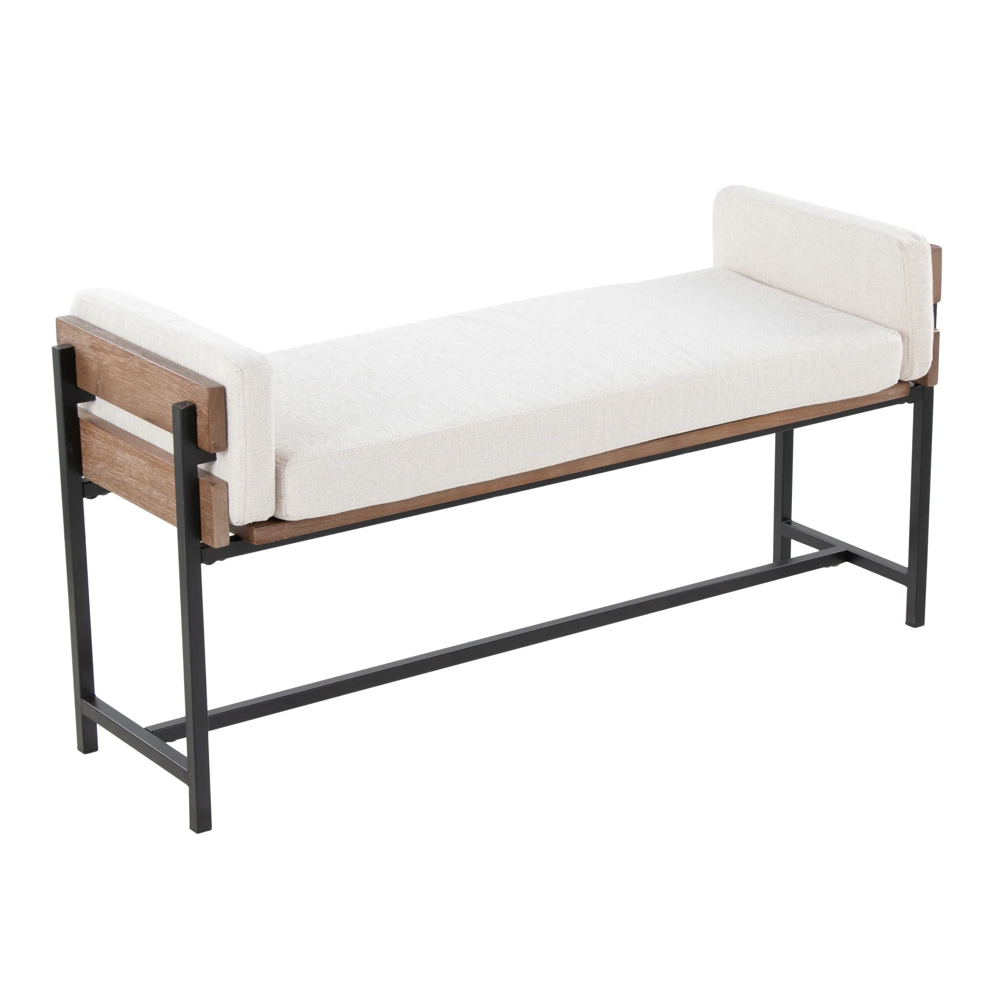 Kari Bench By LumiSource - BC18-KARI2 BKBNCR1 - Image 3