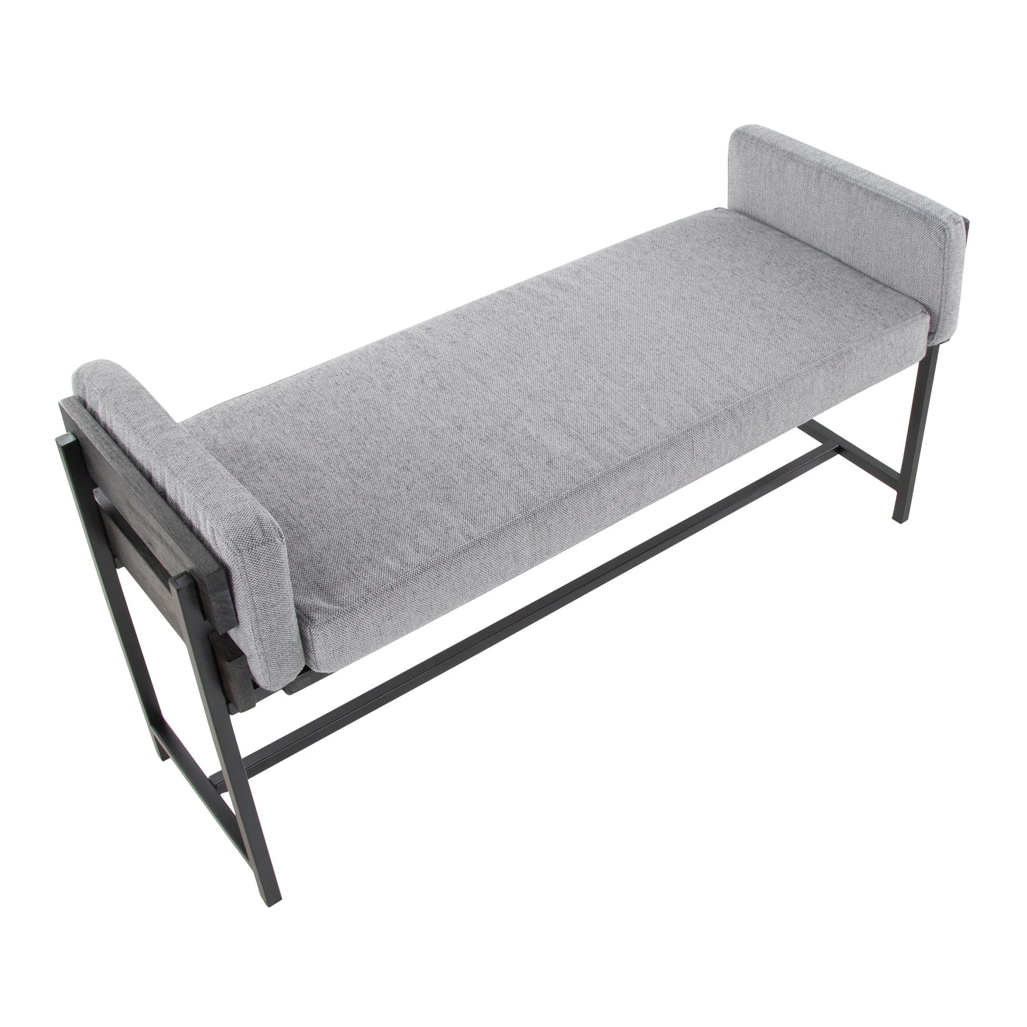Kari Bench By LumiSource - BC18-KARI2 BKGYCR1 - Image 14
