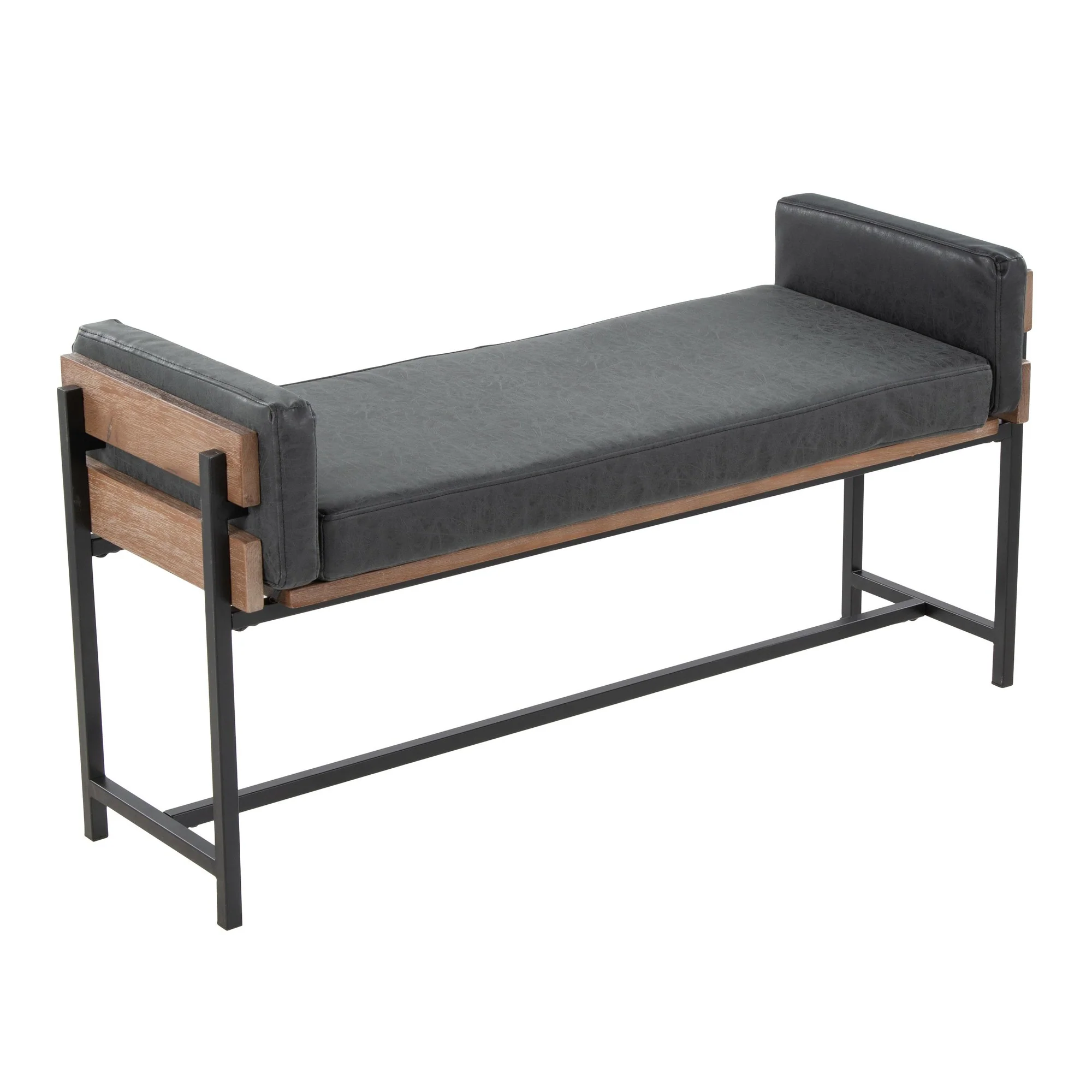 Kari Bench By LumiSource - BC18-KARIPU2 BKBNBK1 - Image 3