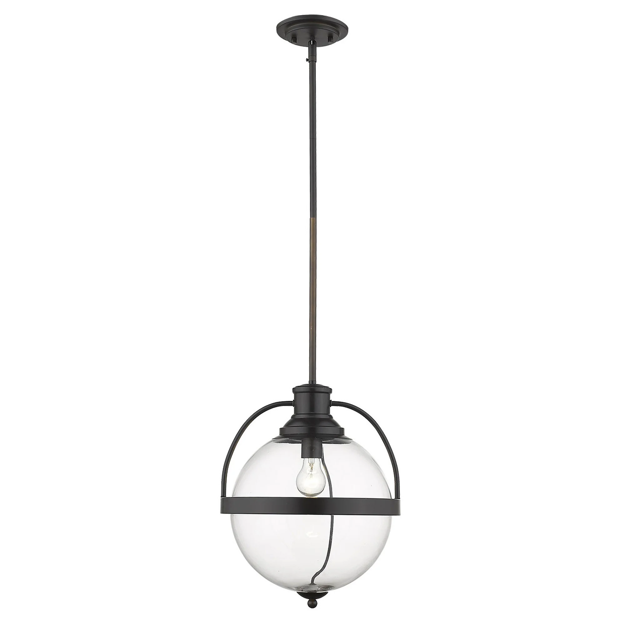 Kassian 1-Light Oil-Rubbed Bronze Pendant By Homeroots - Image 2