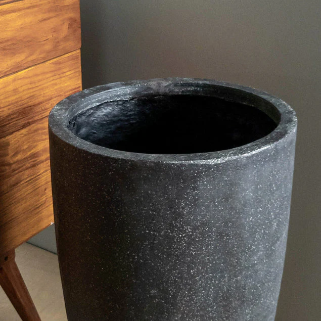 Kawa Flared Planter, Granite Black By Gold Leaf Design Group - Image 2