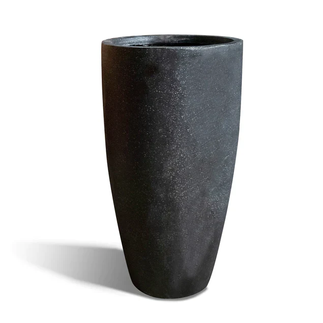 Kawa Flared Planter, Granite Black By Gold Leaf Design Group - Image 4