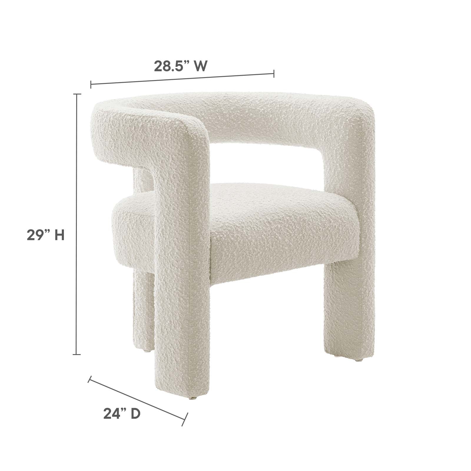 Kayla Boucle Upholstered Armchair By Modway - EEI-6479 - Image 16
