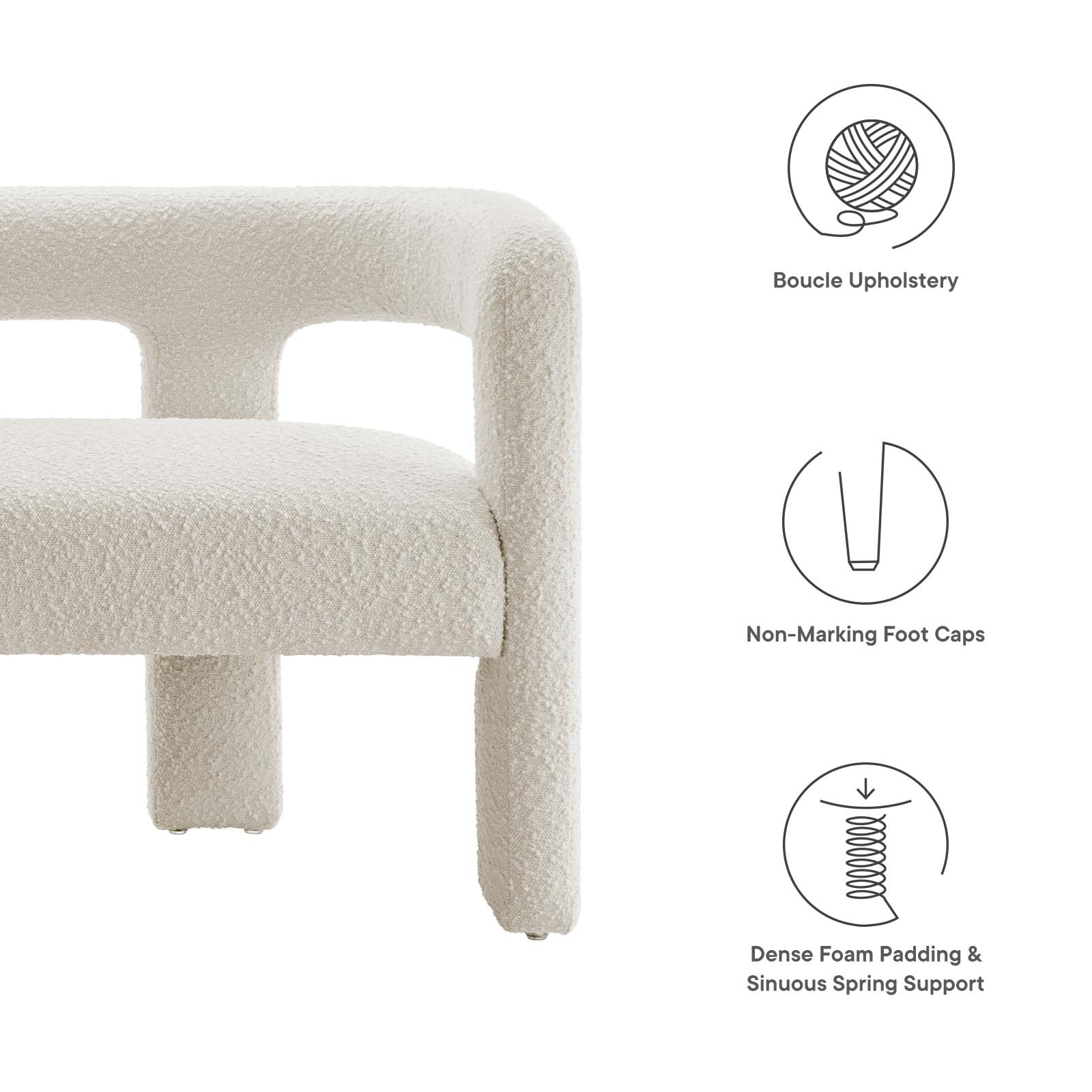 Kayla Boucle Upholstered Loveseat By Modway - EEI-6477 - Image 15