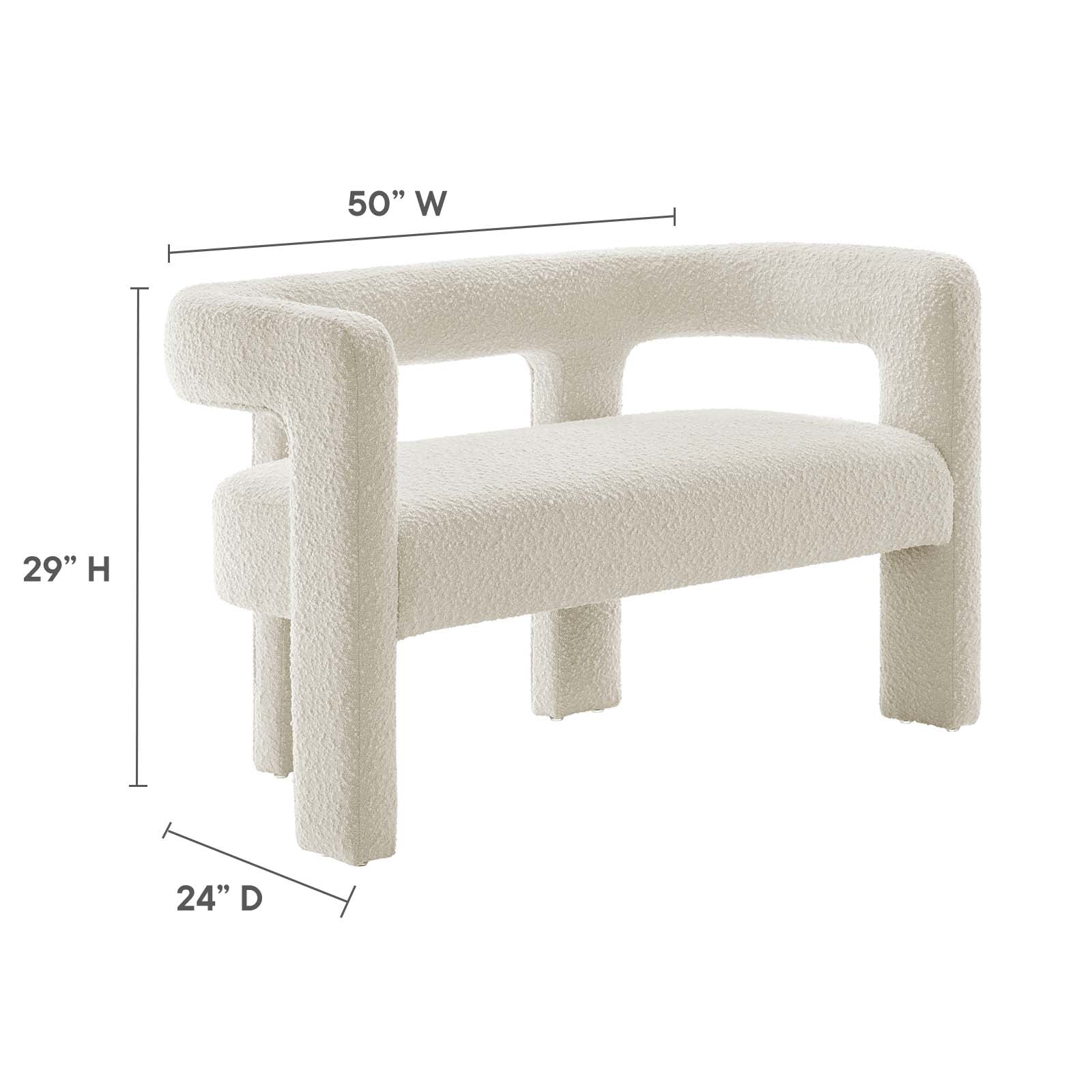 Kayla Boucle Upholstered Loveseat By Modway - EEI-6477 - Image 16