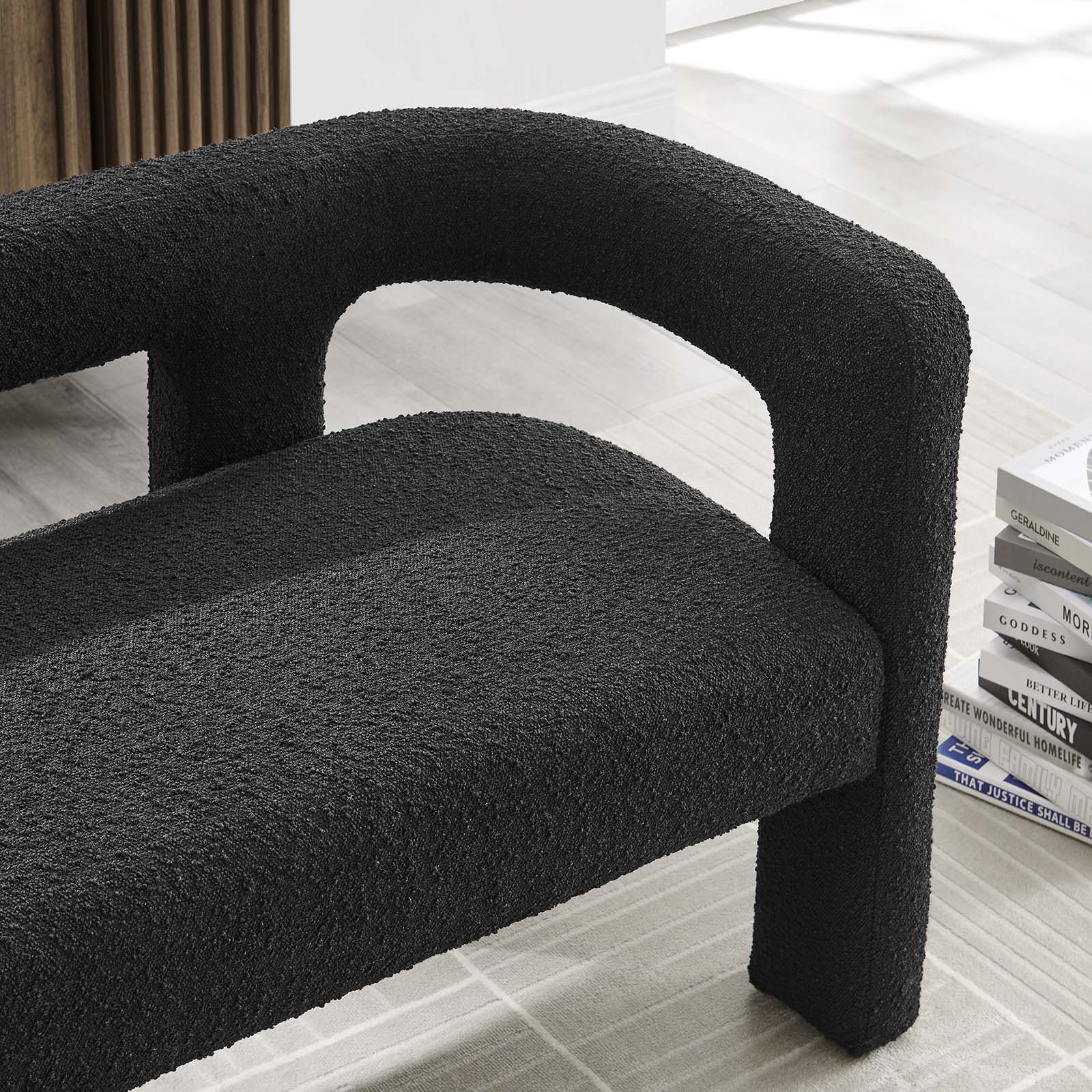 Kayla Boucle Upholstered Loveseat By Modway - EEI-6477 - Image 2