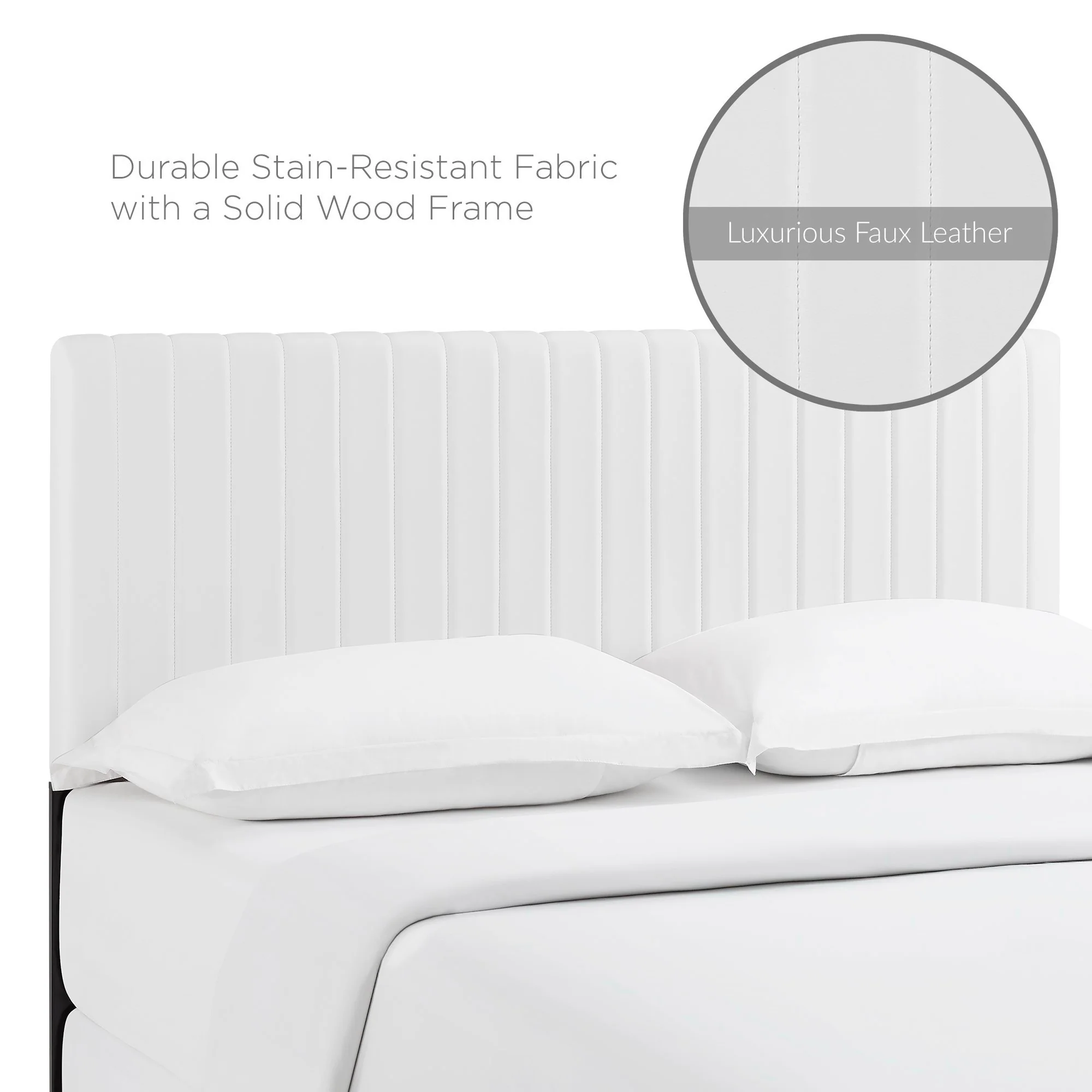 Keira Faux Leather King/California King Headboard by Modway - Image 4
