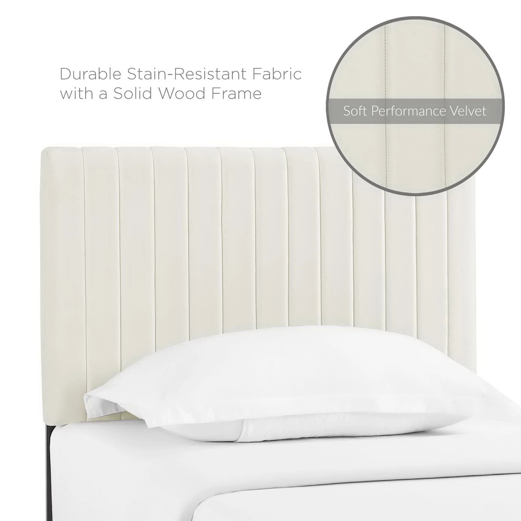 Keira Performance Velvet Twin Headboard by Modway - Image 10