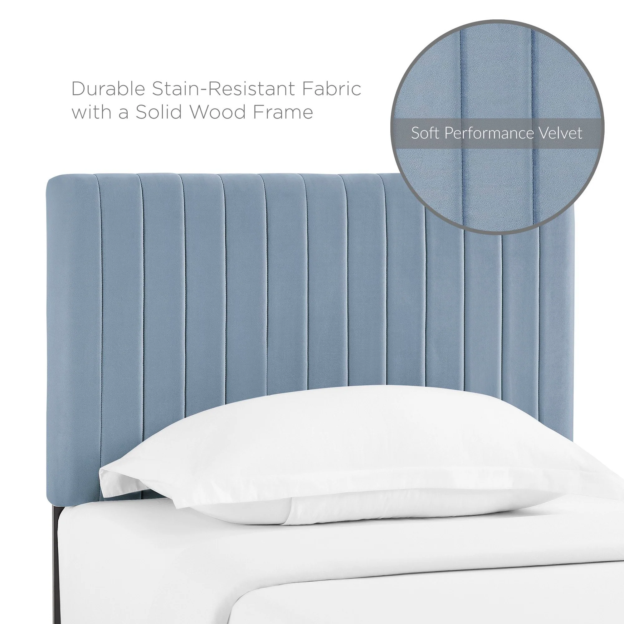 Keira Performance Velvet Twin Headboard by Modway - Image 18