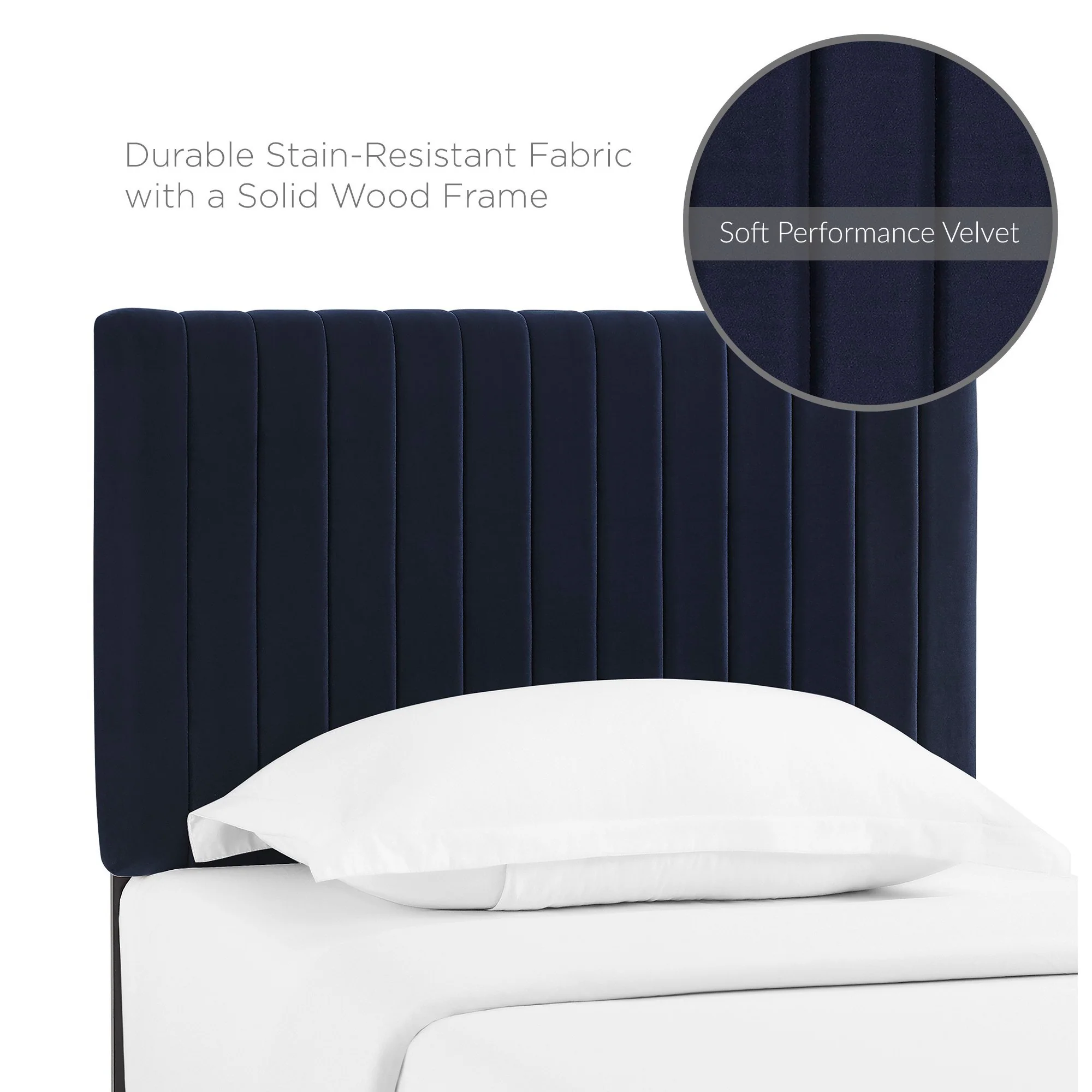 Keira Performance Velvet Twin Headboard by Modway - Image 25