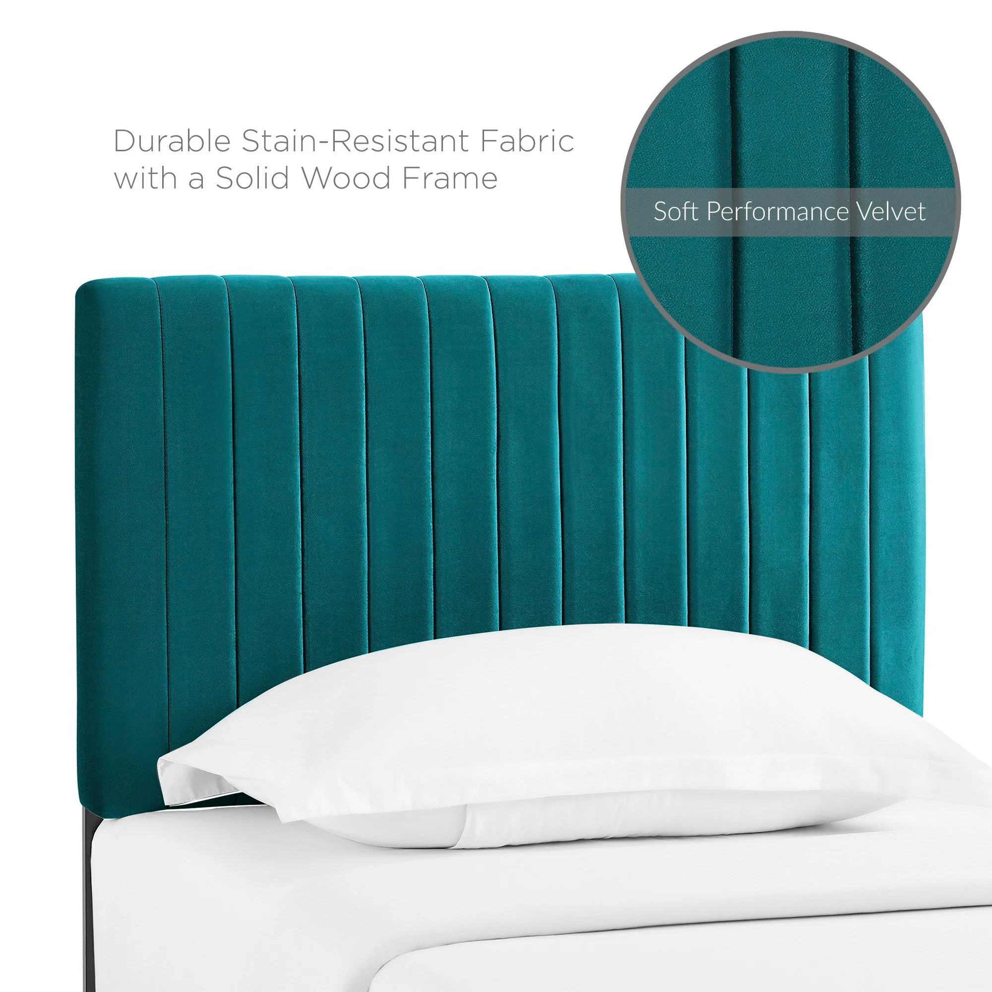 Keira Performance Velvet Twin Headboard by Modway - Image 32