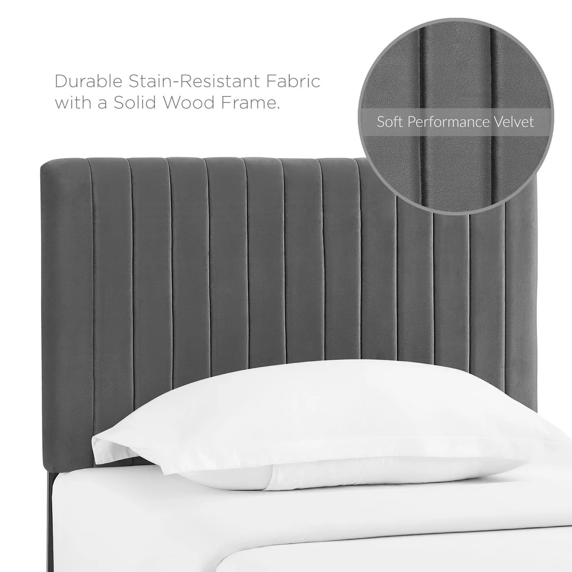 Keira Performance Velvet Twin Headboard by Modway - Image 4