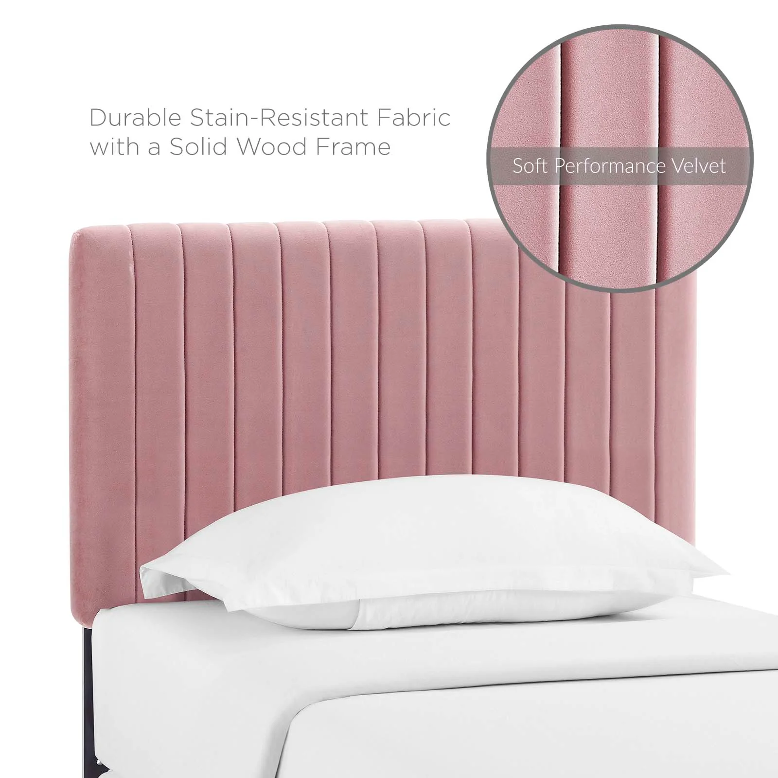 Keira Twin Performance Velvet Headboard By Modway - MOD-6093 - Image 5