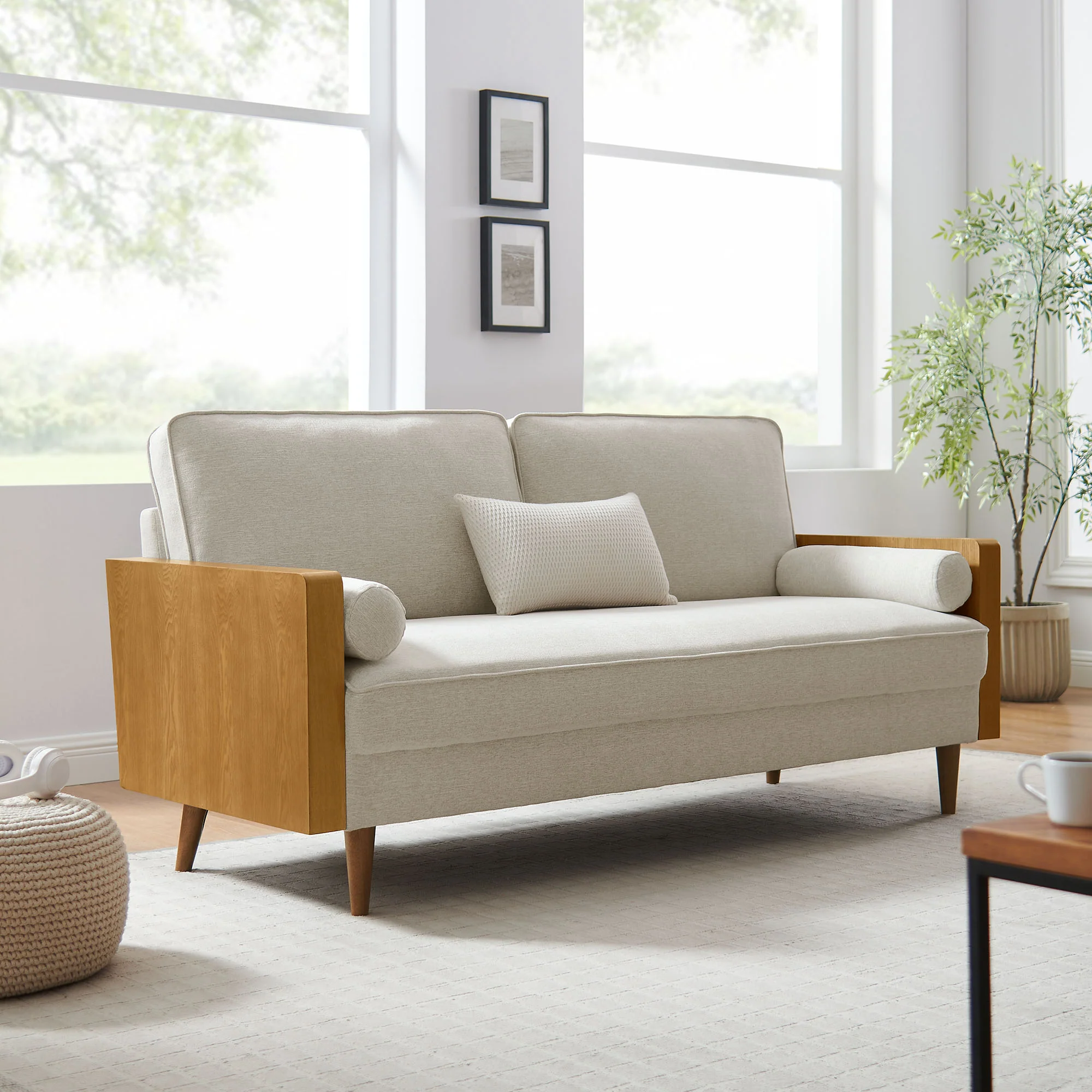 Kellan Heathered Fabric Upholstered Sofa by Modway - Image 16