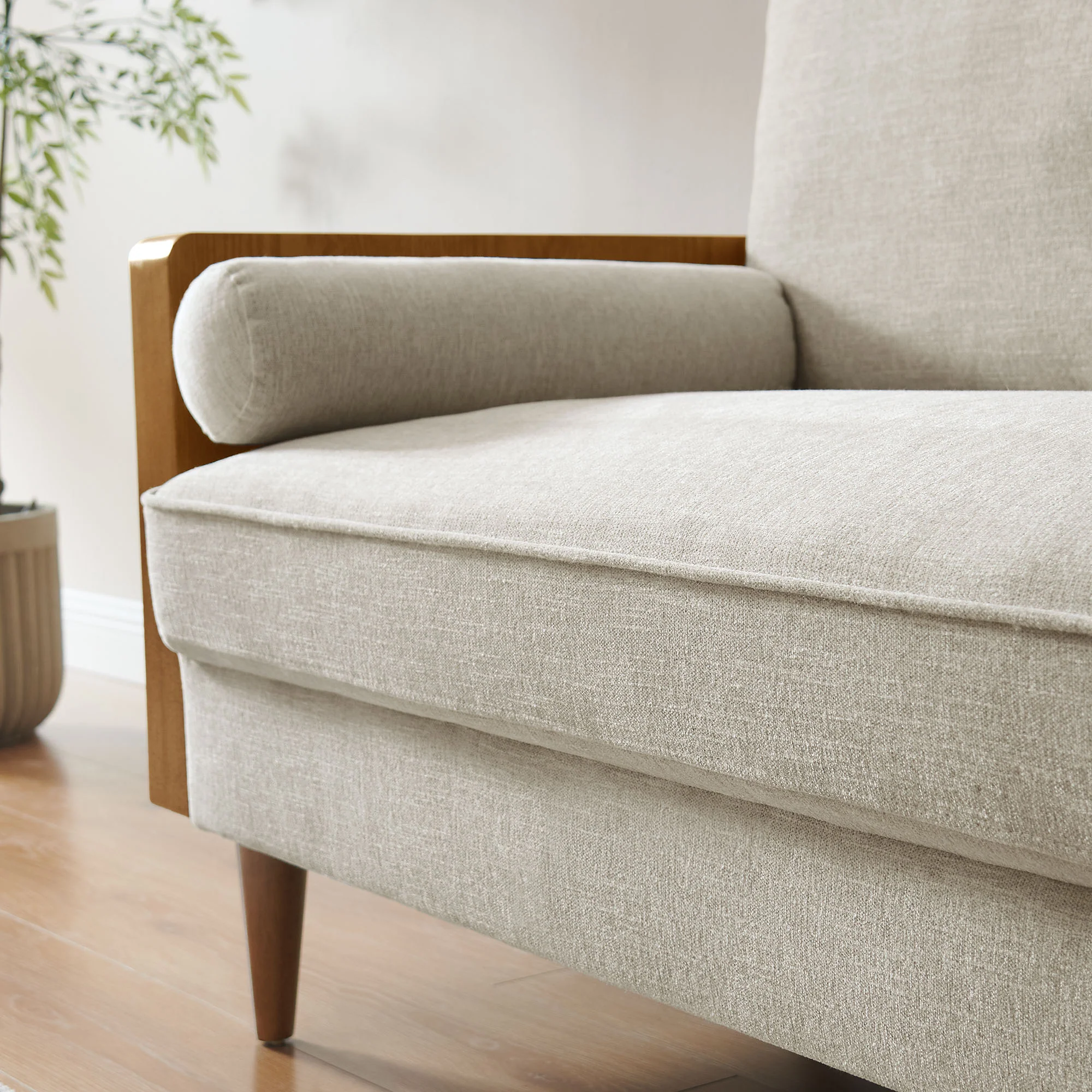 Kellan Heathered Weave Fabric Loveseat by Modway - Image 7