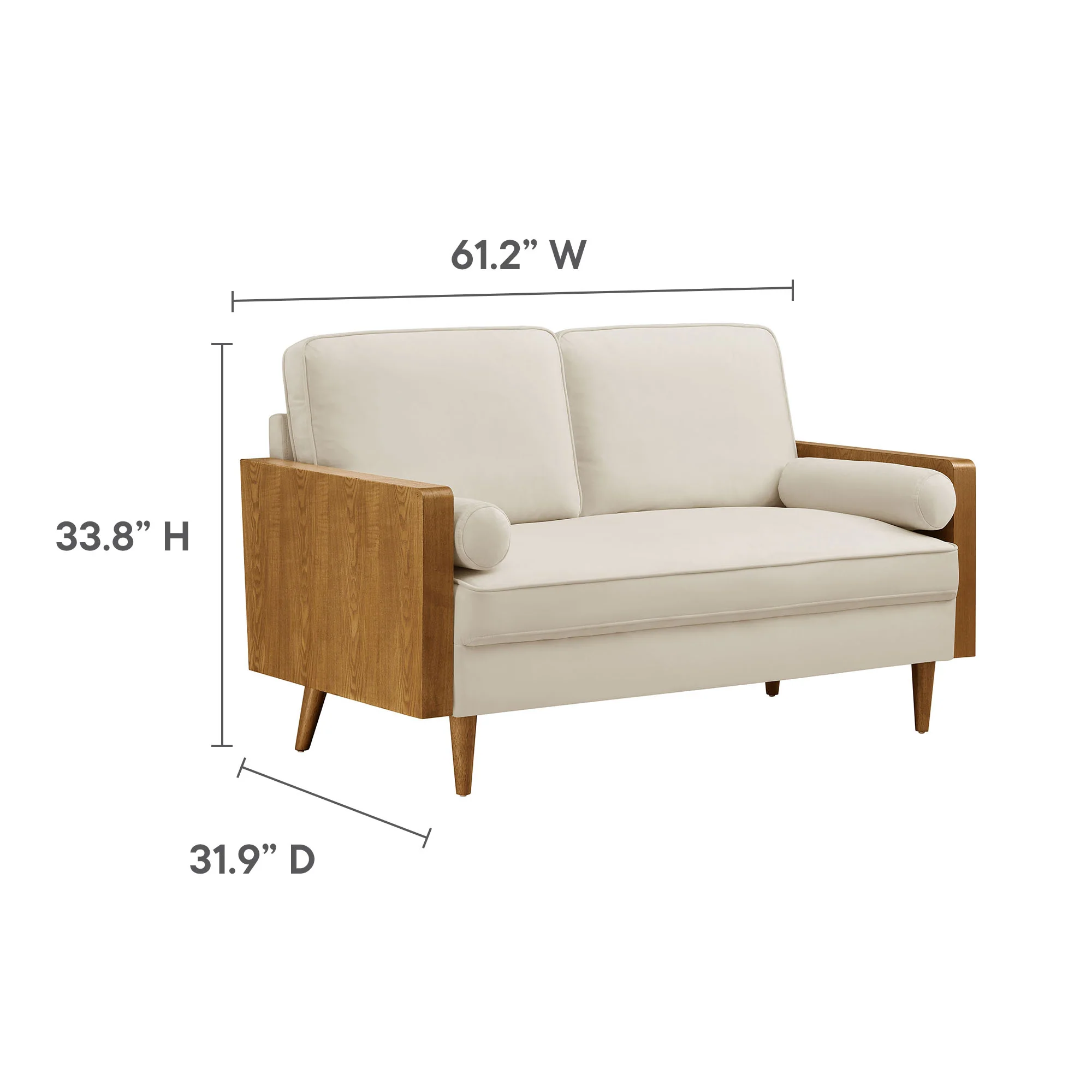 Kellan Performance Velvet Loveseat by Modway - Image 9