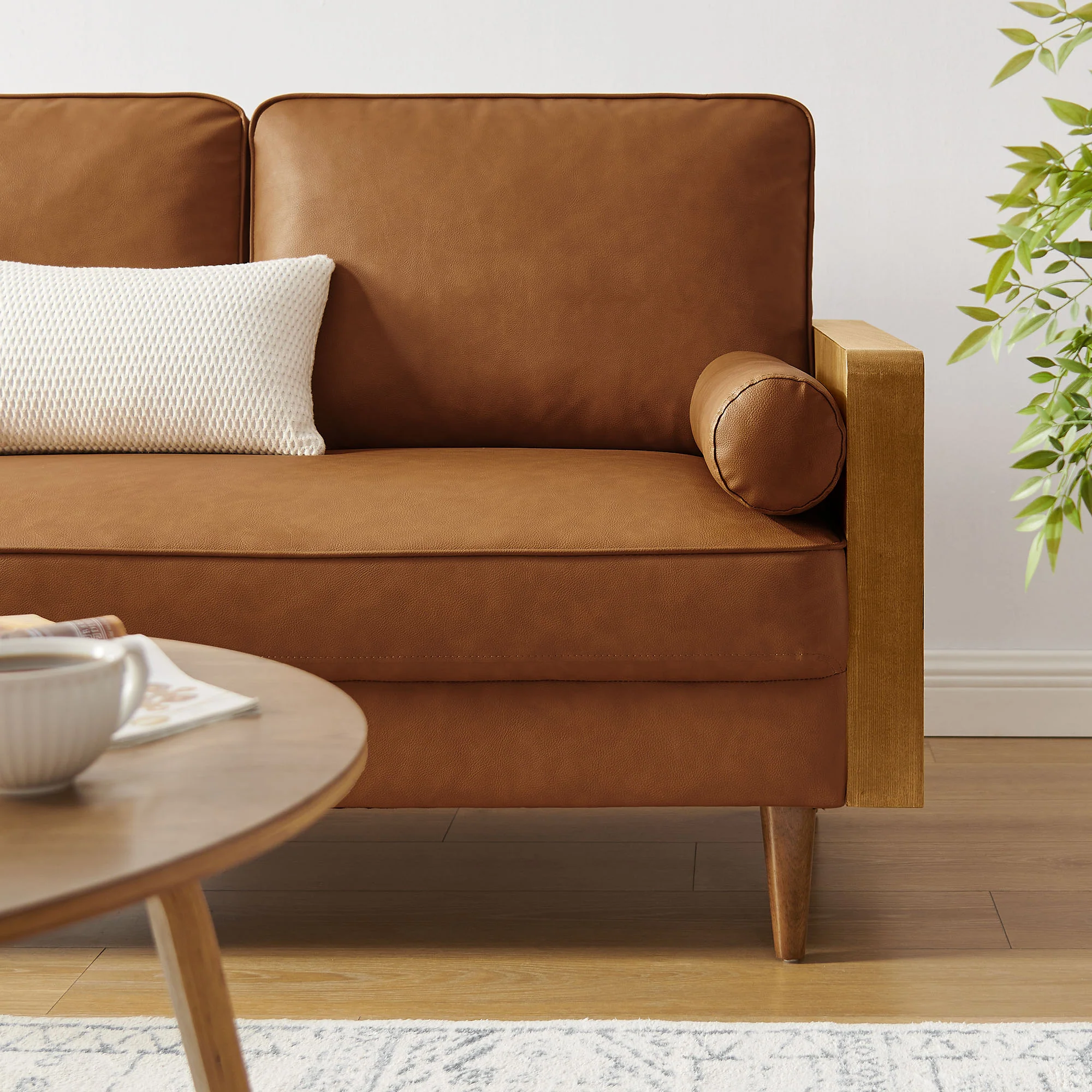 Kellan Vegan Leather Loveseat by Modway - Image 15