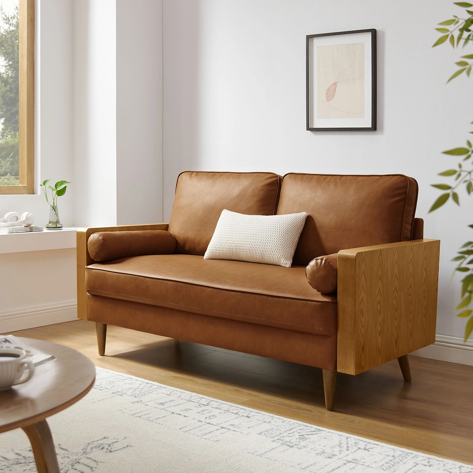 Kellan Vegan Leather Loveseat by Modway - Image 16