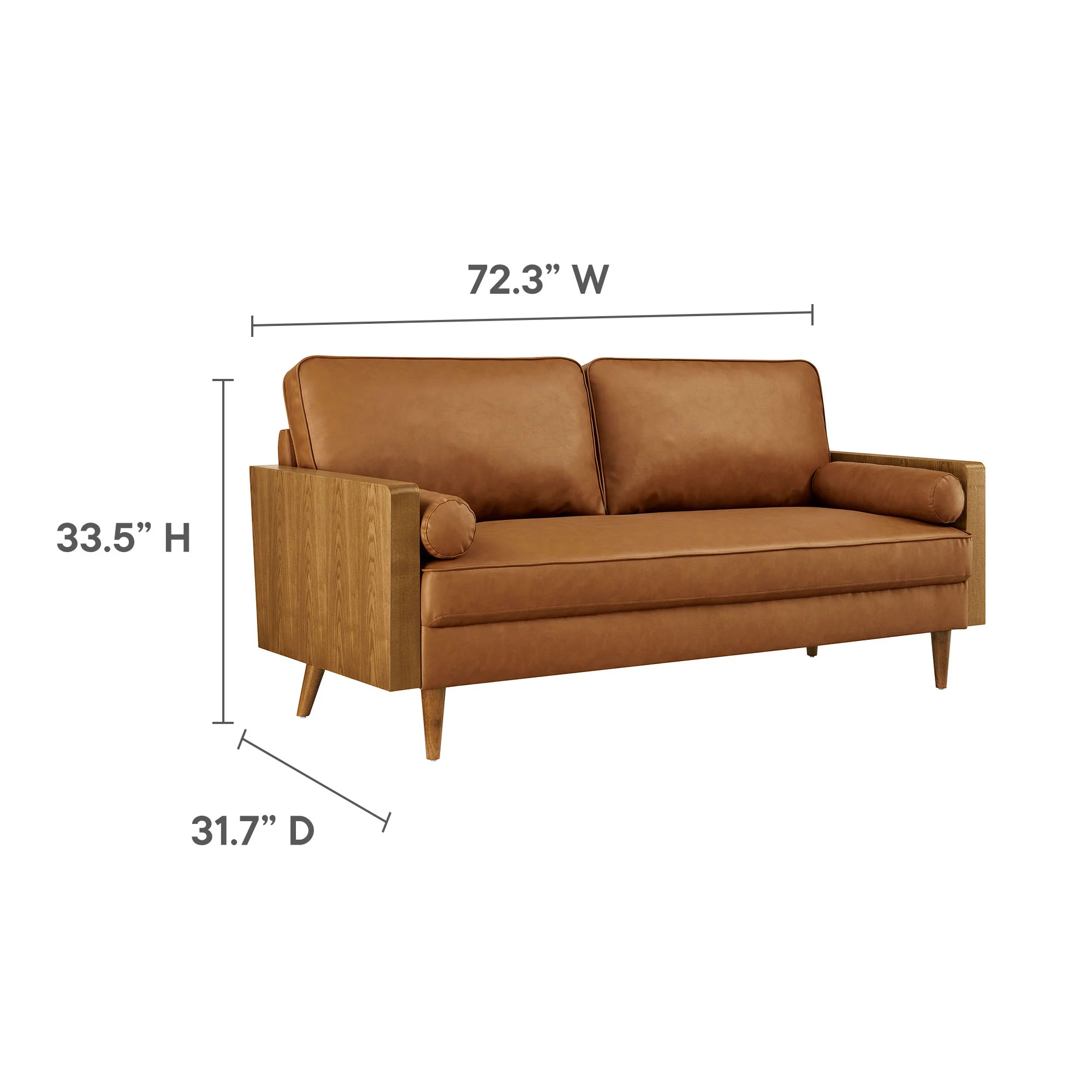 Kellan Vegan Leather Sofa by Modway - Image 18